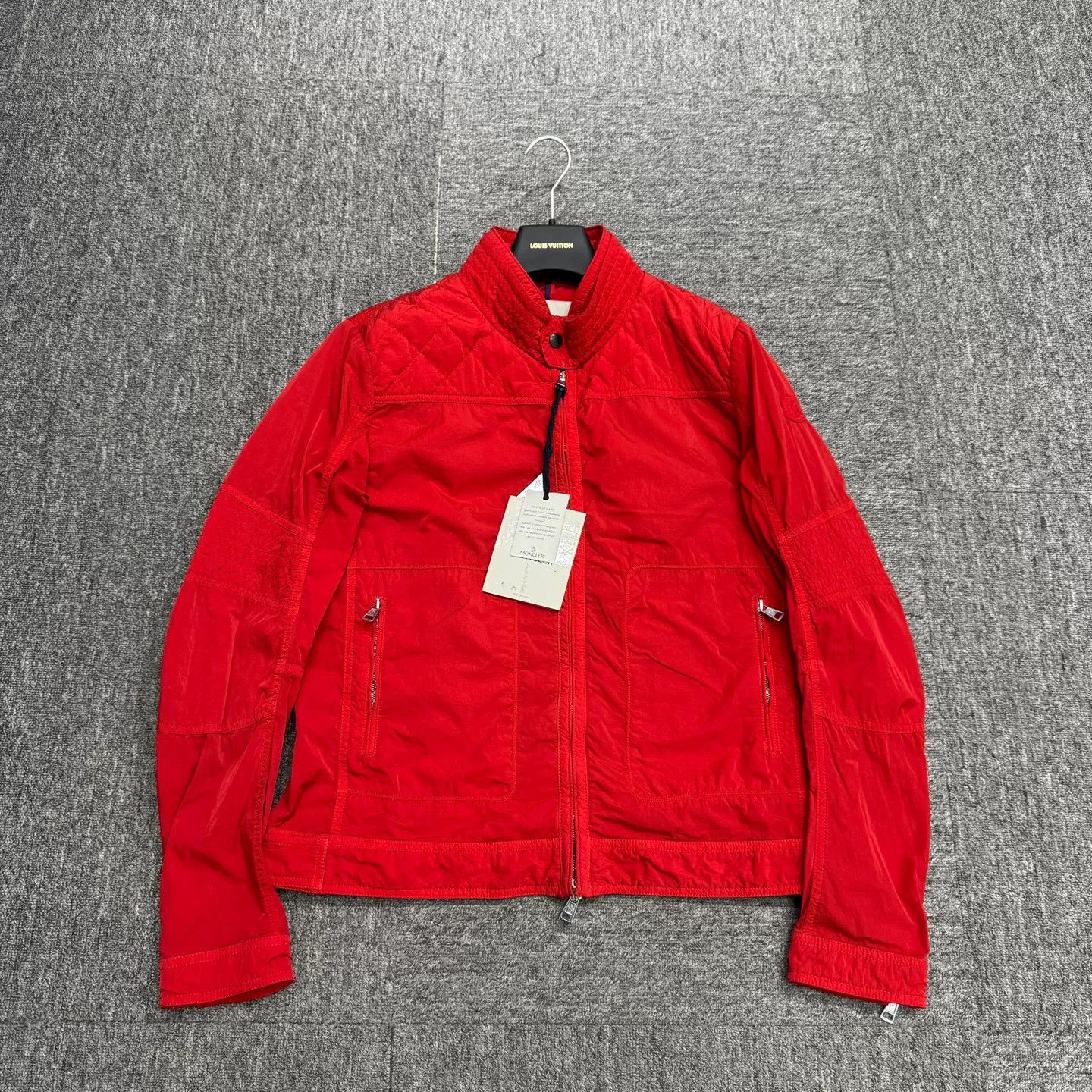 Moncler Moncler Red Flacher Giubbotto Jacket Size 3 Size US L / EU 52-54 / 3 - 2 Thumbnail