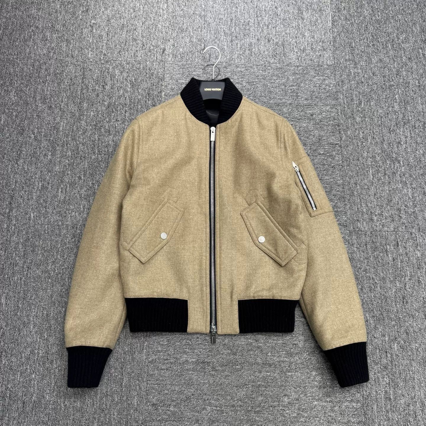 Hermes Hermes Wool Cashmere Bomber Jacket 48 Size US M / EU 48-50 / 2 - 2 Thumbnail