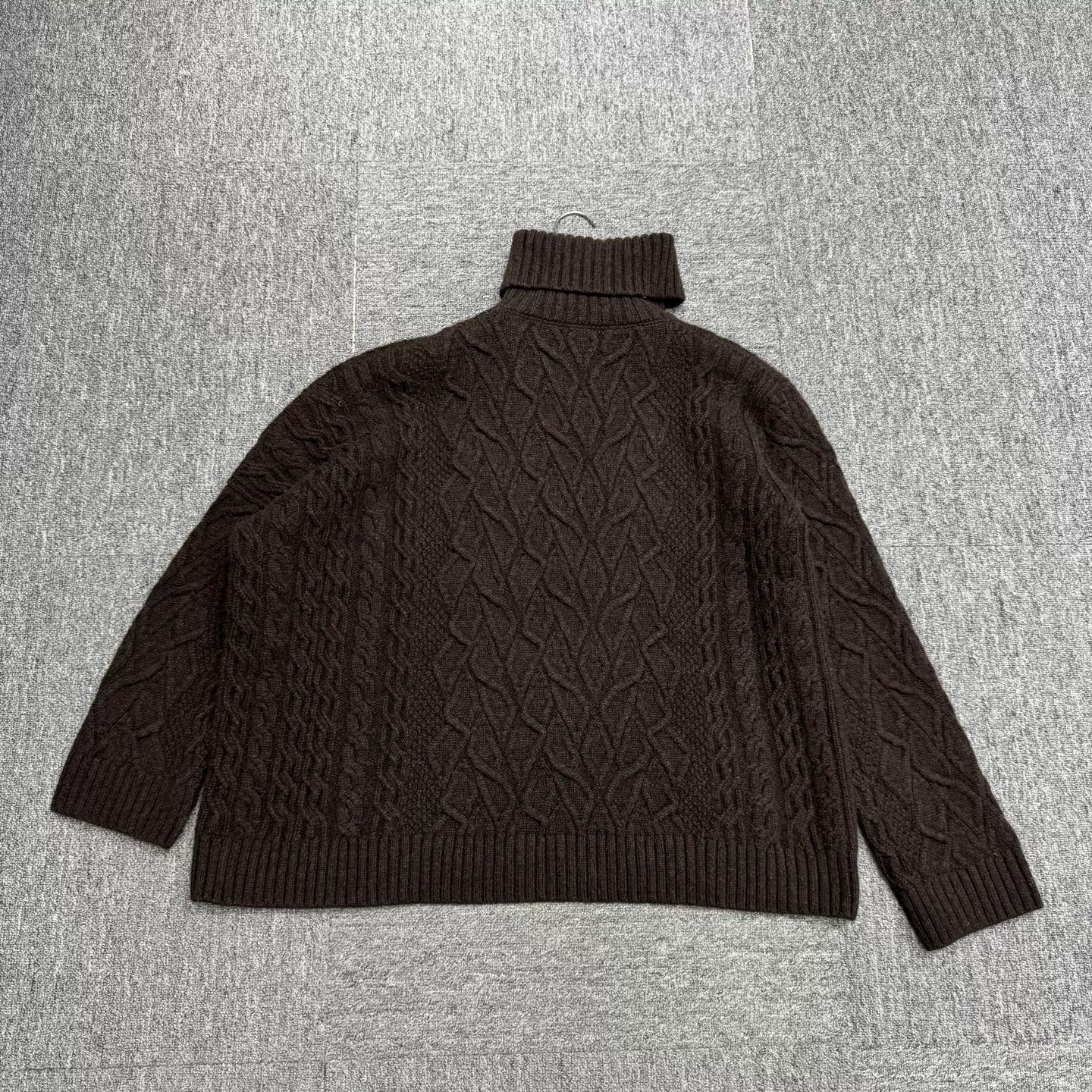 Loro Piana Loro Piana Brown Cashmere Cable Knit Sweater M Size US M / EU 48-50 / 2 - 6 Thumbnail