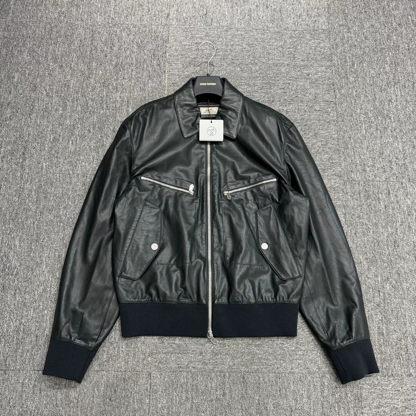 Hermes Hermes Calfskin Leather Jacket 50 Size US M / EU 48-50 / 2 - 2 Thumbnail