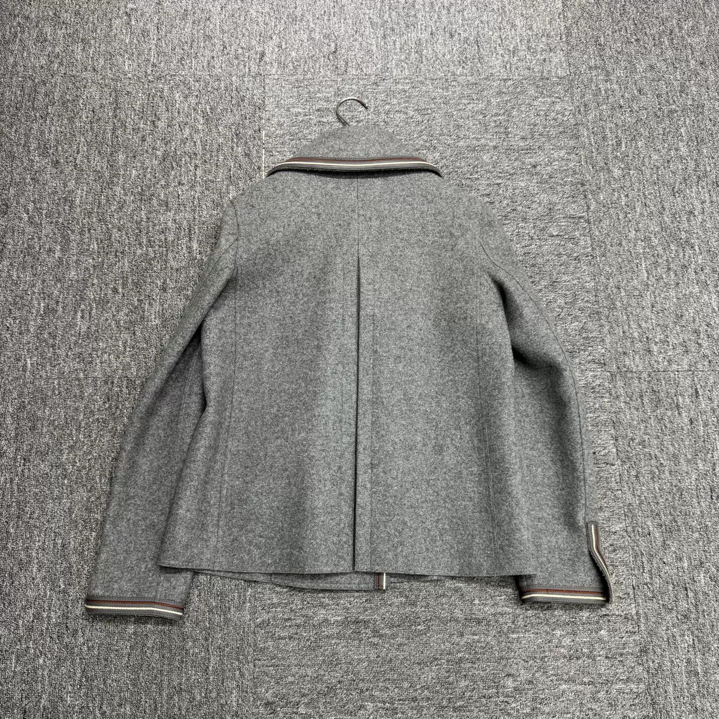 Loro Piana Loro Piana Cashmere Leather Trim Pea Coat IT 36 Size XS / US 0-2 / IT 36-38 - 6 Thumbnail