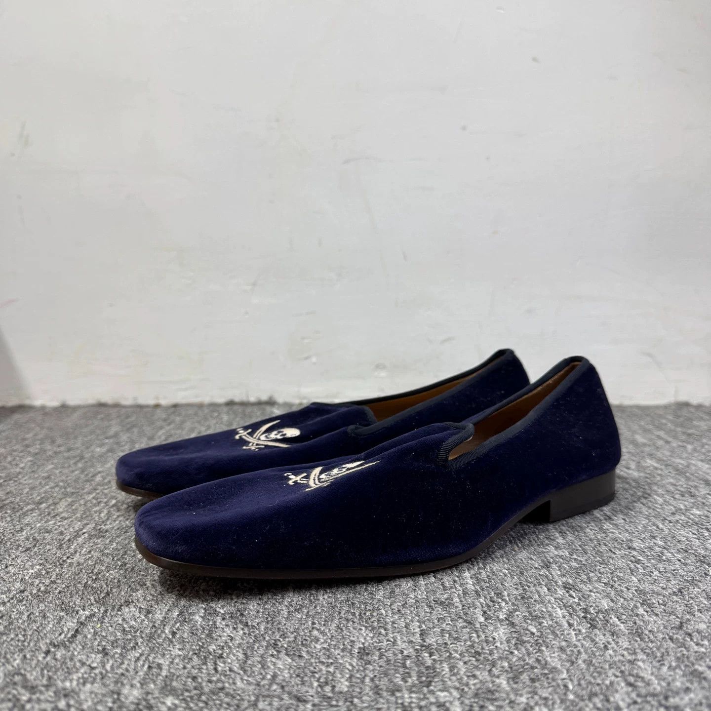 Stubbs & Wootton Stubbs & Wootton Skull Velvet Loafers Size 8 Size US 8 / EU 41 - 2 Thumbnail