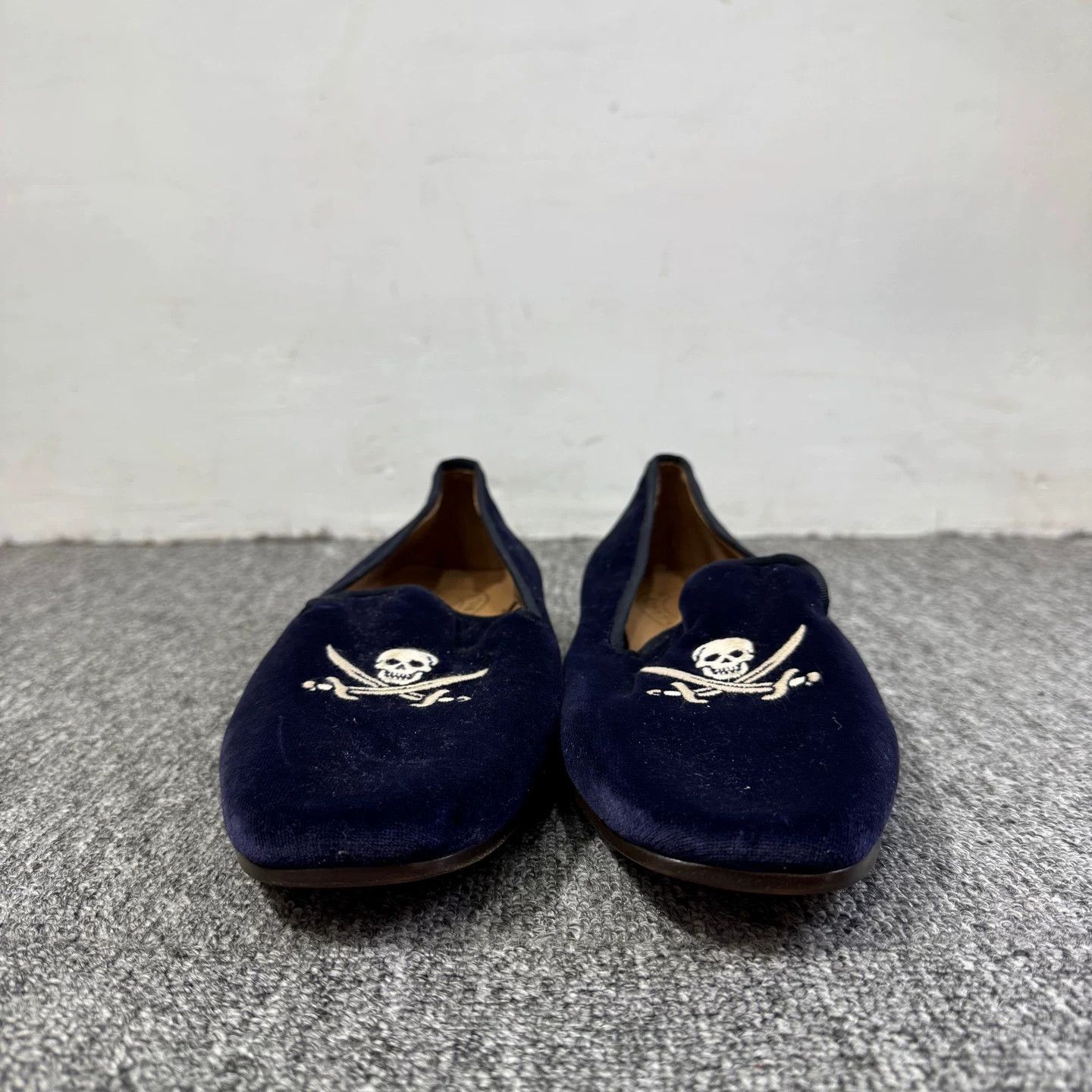 Stubbs & Wootton Stubbs & Wootton Skull Velvet Loafers Size 8 Size US 8 / EU 41 - 3 Thumbnail