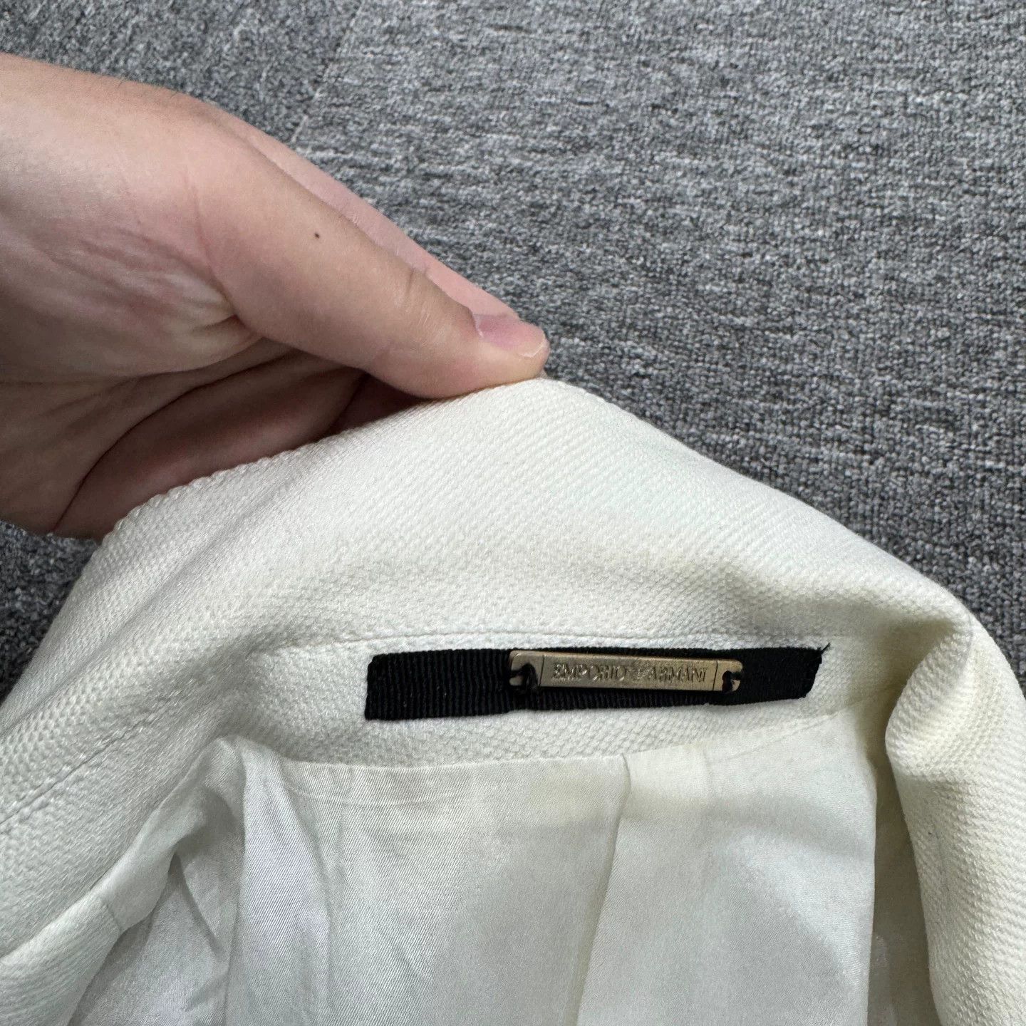 Emporio Armani Emporio Armani Cotton Blend Johnny Line Blazer 36R Size 36R - 3 Thumbnail