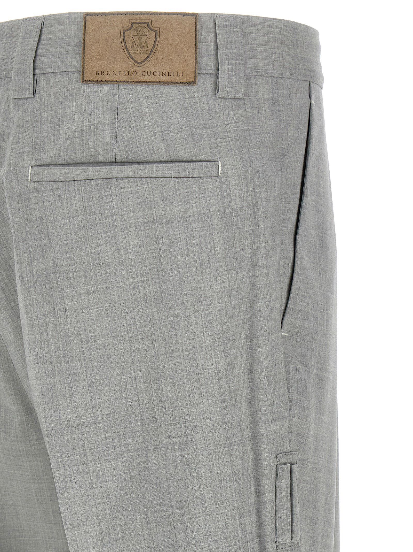 Brunello Cucinelli Mélange Wool Pants Size US 34 / EU 50 - 4 Thumbnail