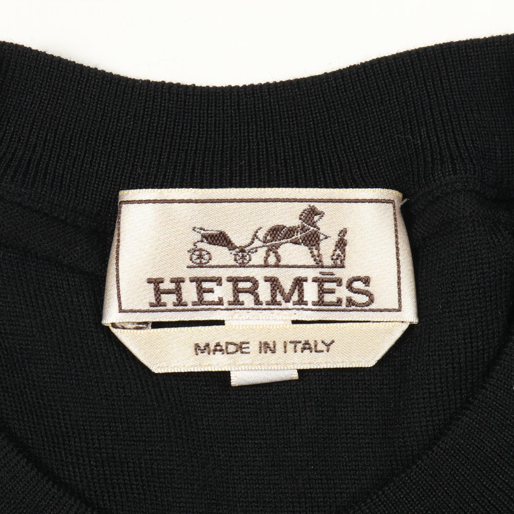 Hermes Hermes Hermes Jeu de Points Arne Wool Knit Top Textile Tops DUTY FREE for USA Size ONE SIZE - 3 Thumbnail