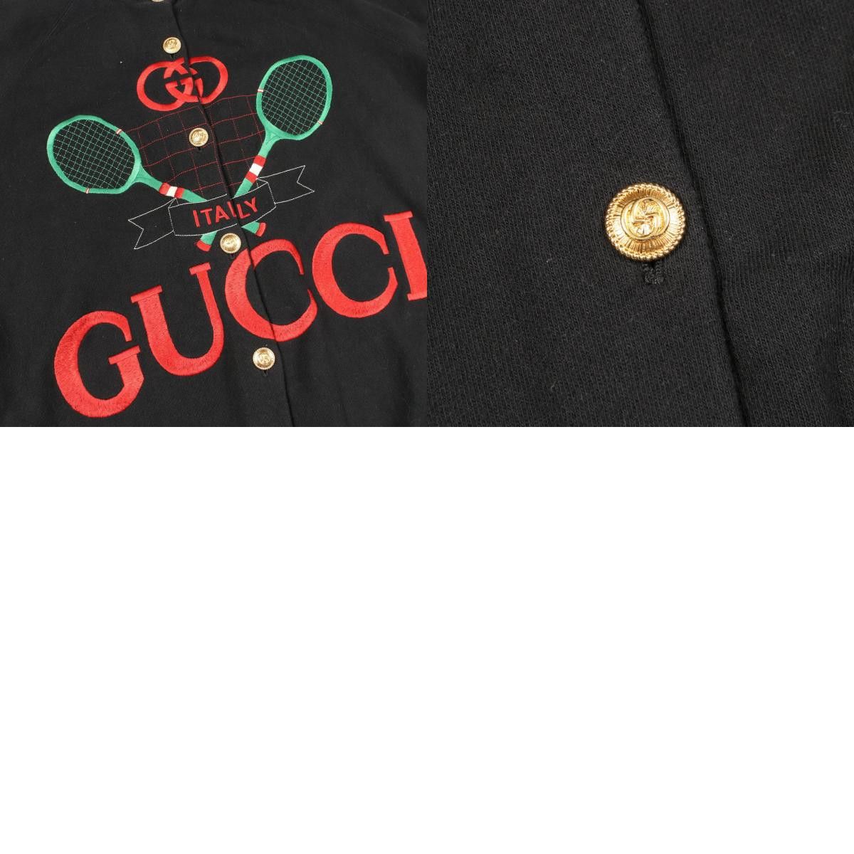 Gucci Gucci Gucci Tennis Cotton Polyester Cardigan Textile Tops DUTY FREE for USA Size ONE SIZE - 10 Thumbnail