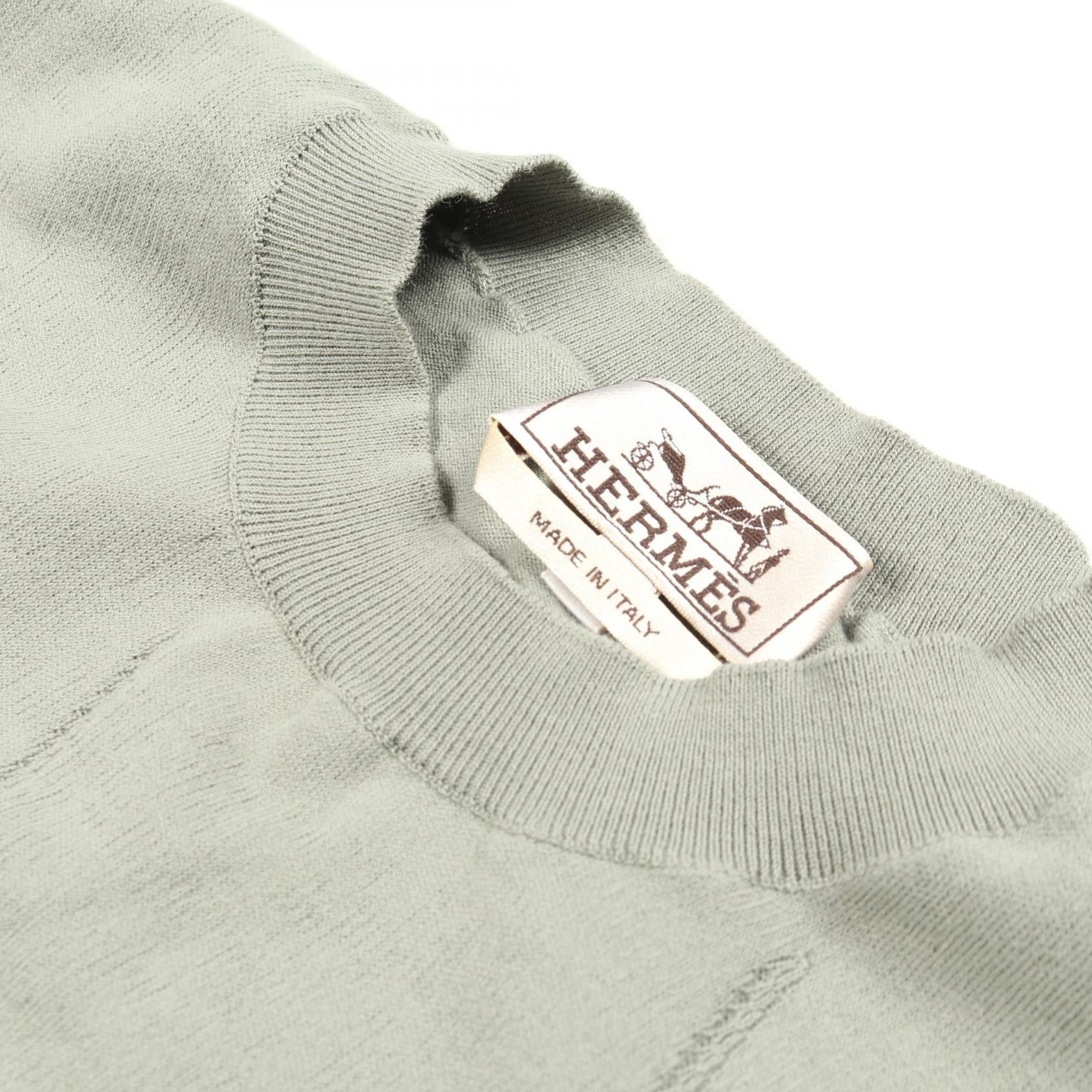 Hermes Hermes Hermes Selles en Fragments Cotton Knit Textile Tops DUTY FREE for USA Size ONE SIZE - 5 Thumbnail