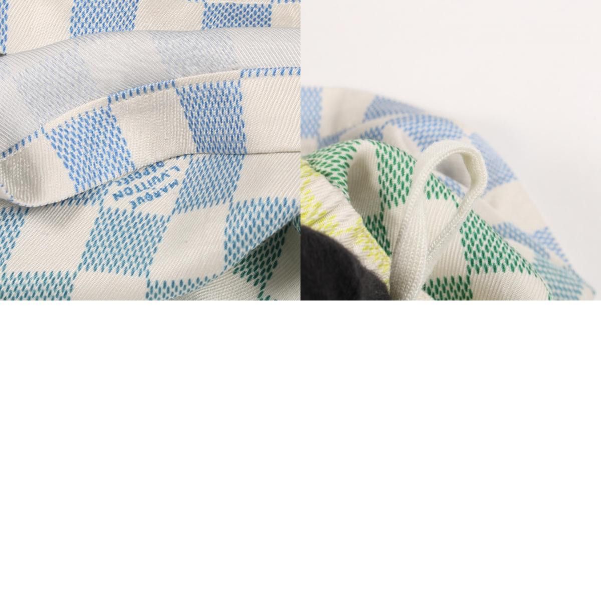Louis Vuitton Louis Vuitton Louis Vuitton Damier Gradient Print Silk Cotton Shorts Textile Shorts RM252MV DUTY FREE for USA Size ONE SIZE - 10 Thumbnail