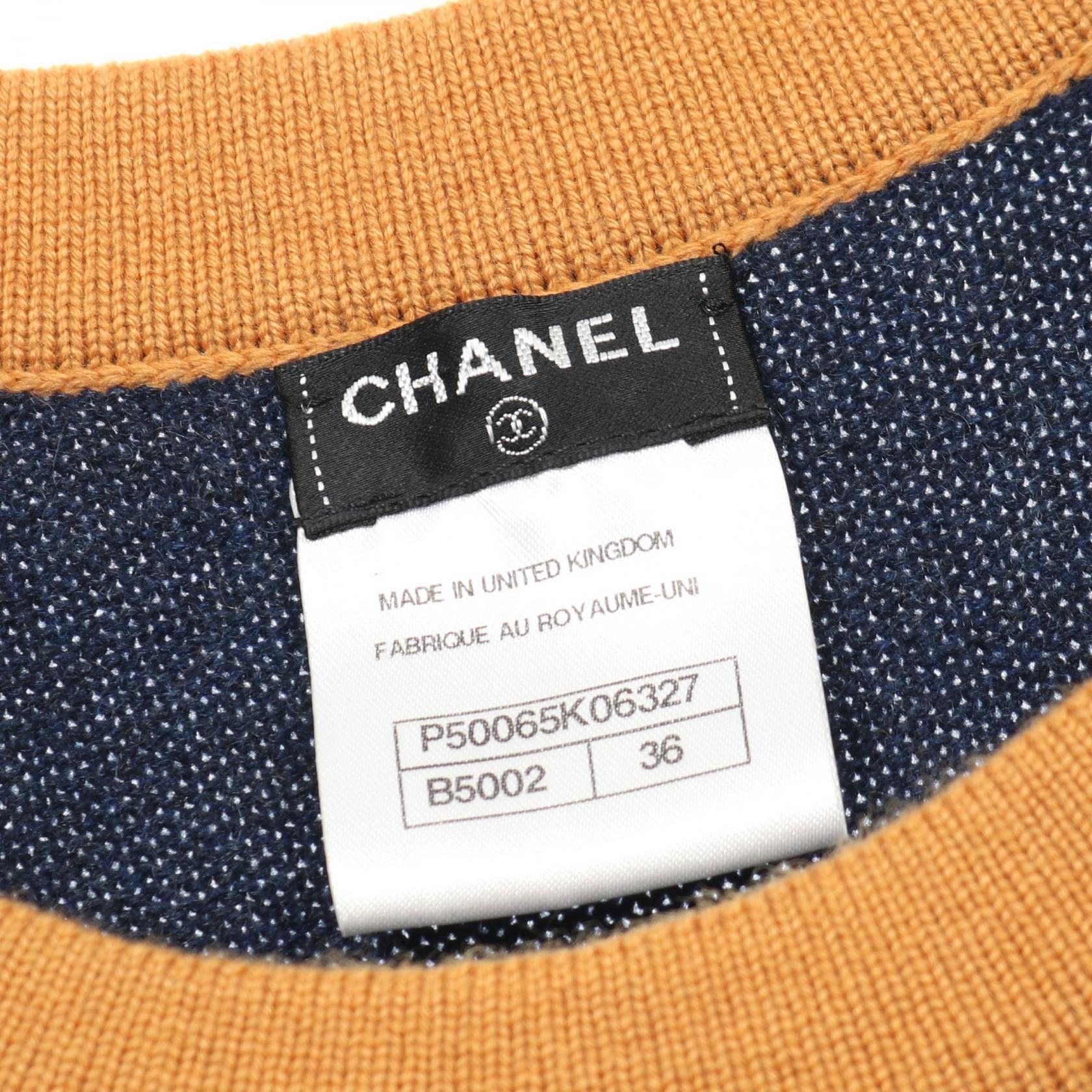 Chanel Chanel Chanel Coco Mark Button Cashmere Dress Textile Dresses P50065K DUTY FREE for USA Size ONE SIZE - 3 Thumbnail