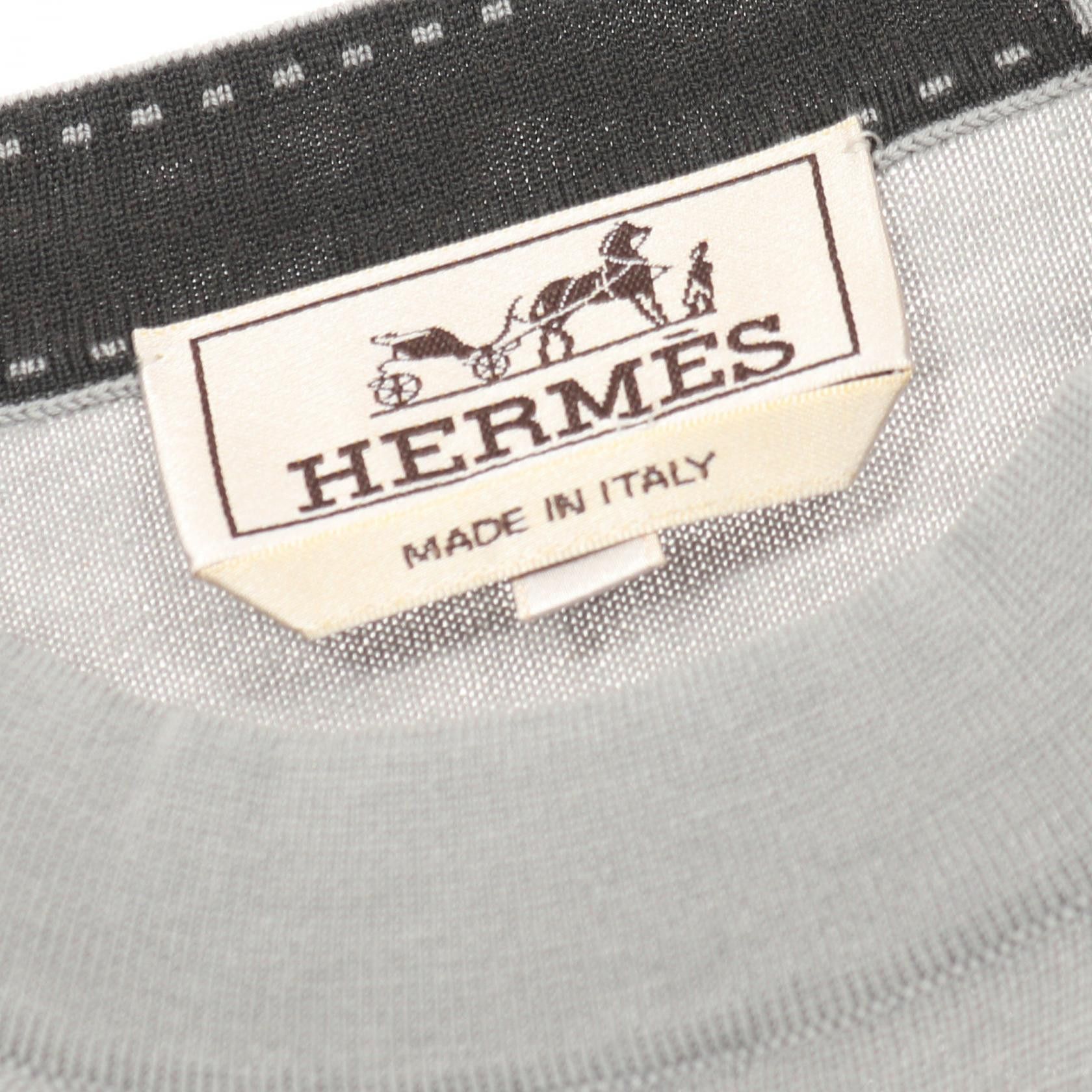 Hermes Hermes Hermes Wool Knit Top Textile Tops DUTY FREE for USA Size ONE SIZE - 3 Thumbnail