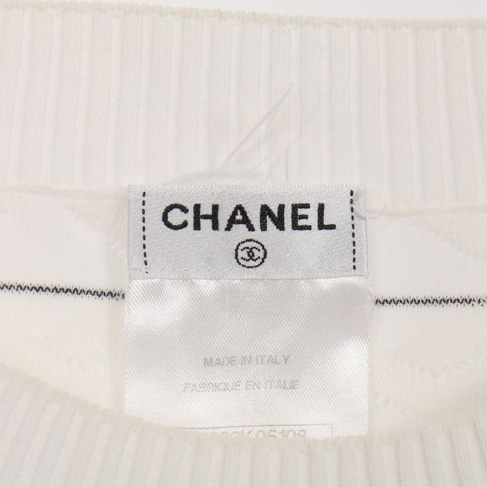 Chanel Chanel Chanel Coco Mark Cotton Knit Top Textile Tops P47893K06108 DUTY FREE for USA Size ONE SIZE - 3 Thumbnail