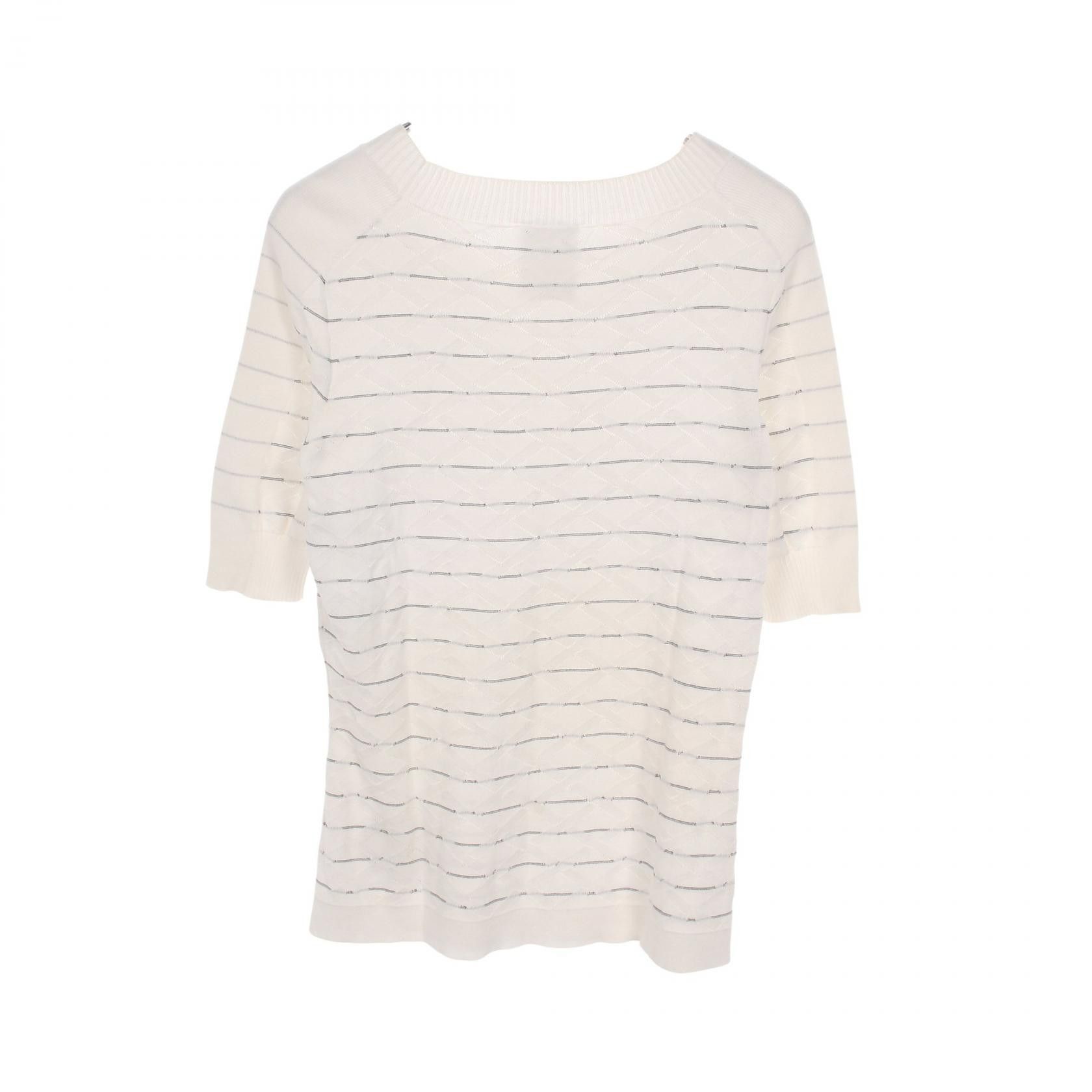 Chanel Chanel Chanel Coco Mark Cotton Knit Top Textile Tops P47893K06108 DUTY FREE for USA Size ONE SIZE - 2 Thumbnail