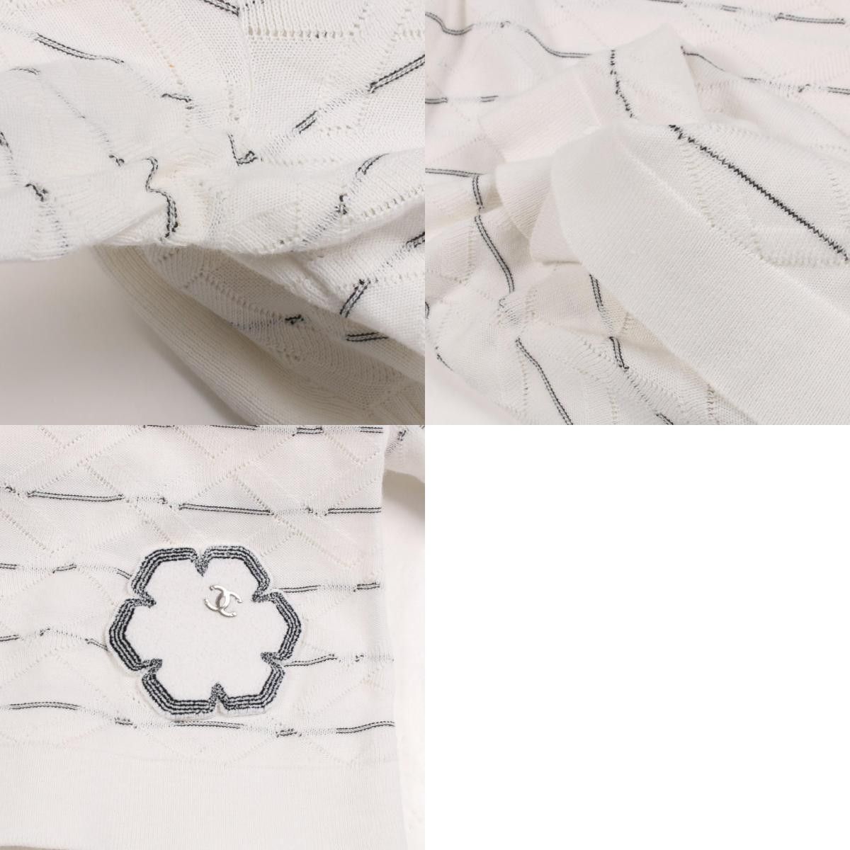 Chanel Chanel Chanel Coco Mark Cotton Knit Top Textile Tops P47893K06108 DUTY FREE for USA Size ONE SIZE - 10 Thumbnail