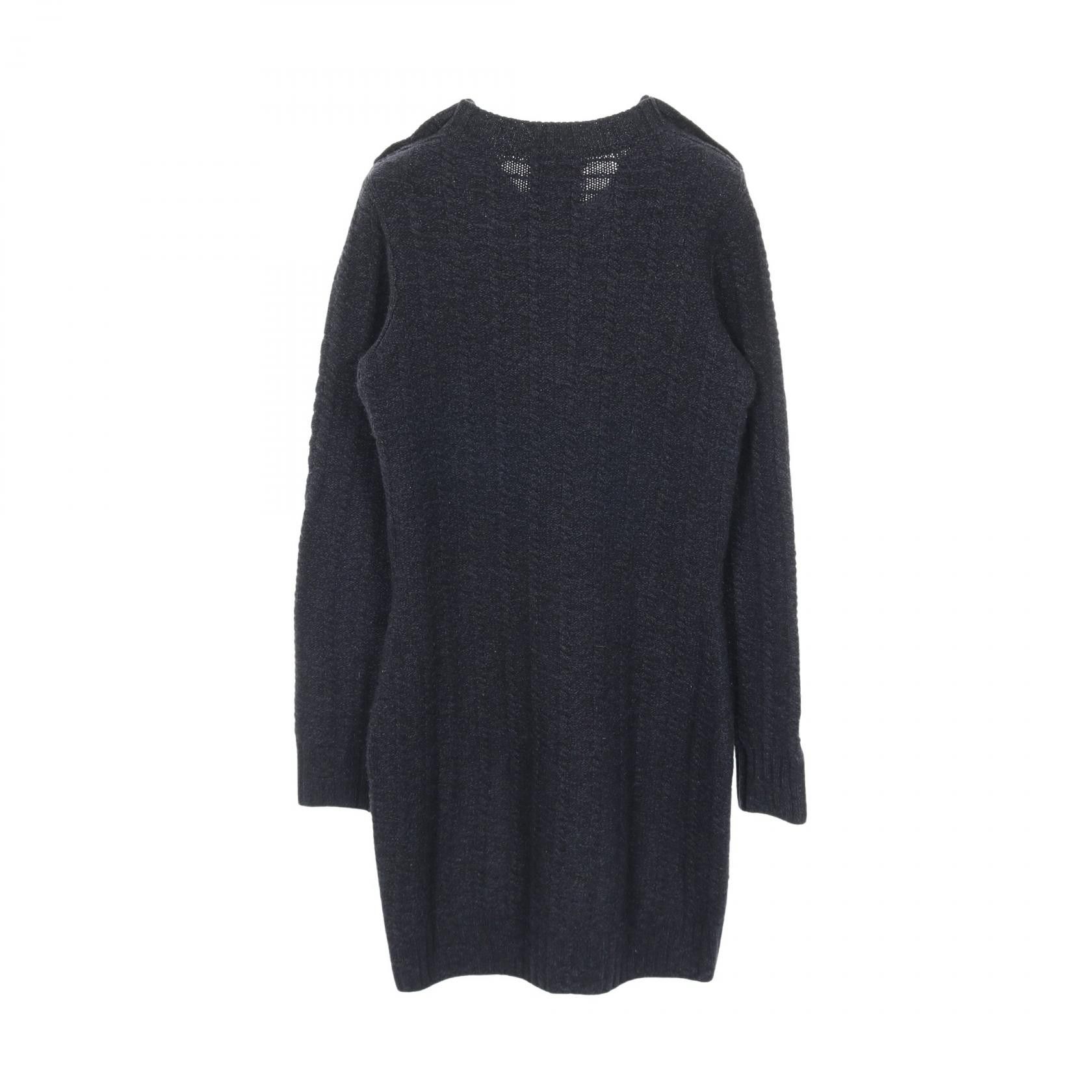 Chanel Chanel Chanel Coco Mark Button Wool Cashmere Dress Textile Dresses P75622K10839 DUTY FREE for USA Size ONE SIZE - 2 Thumbnail