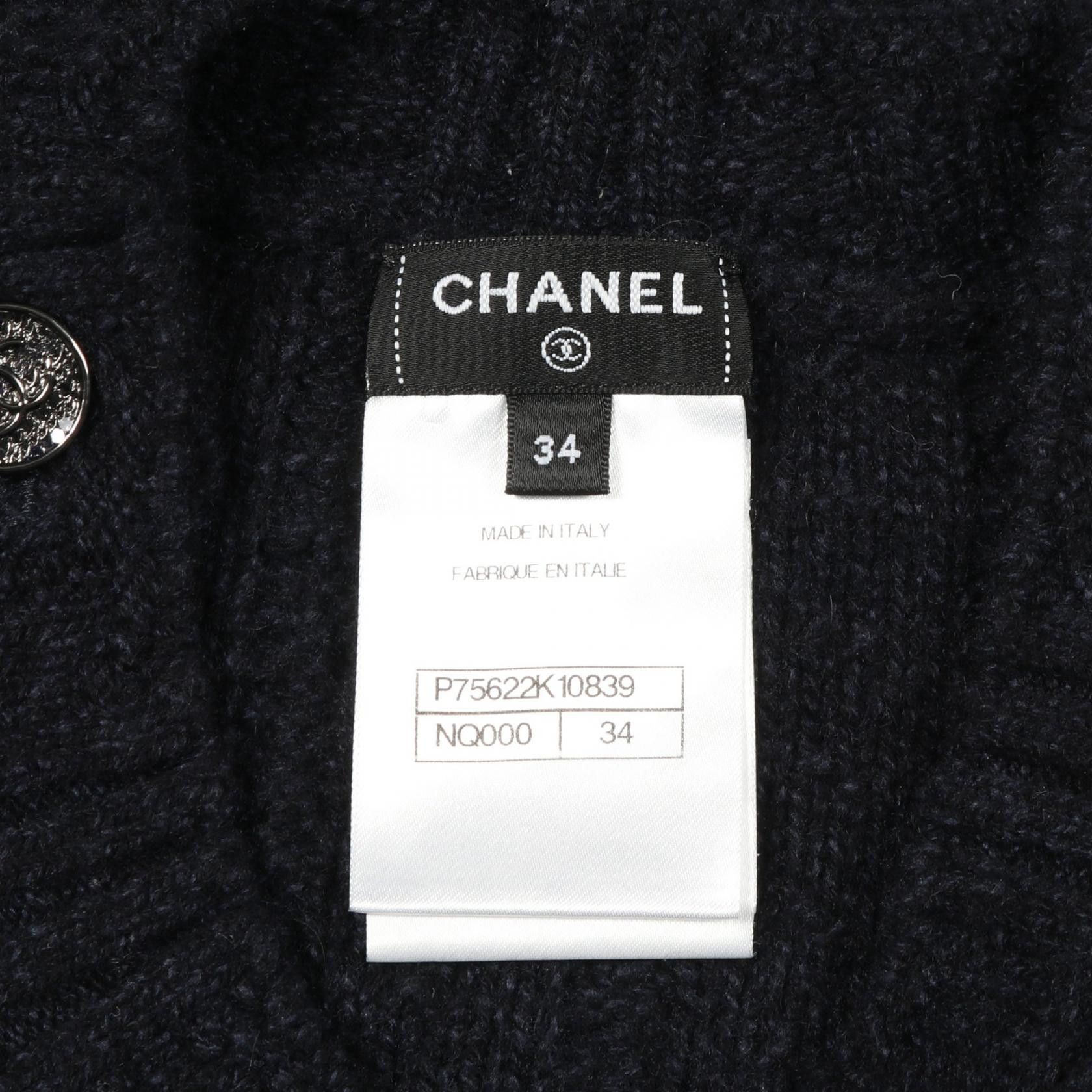 Chanel Chanel Chanel Coco Mark Button Wool Cashmere Dress Textile Dresses P75622K10839 DUTY FREE for USA Size ONE SIZE - 3 Thumbnail