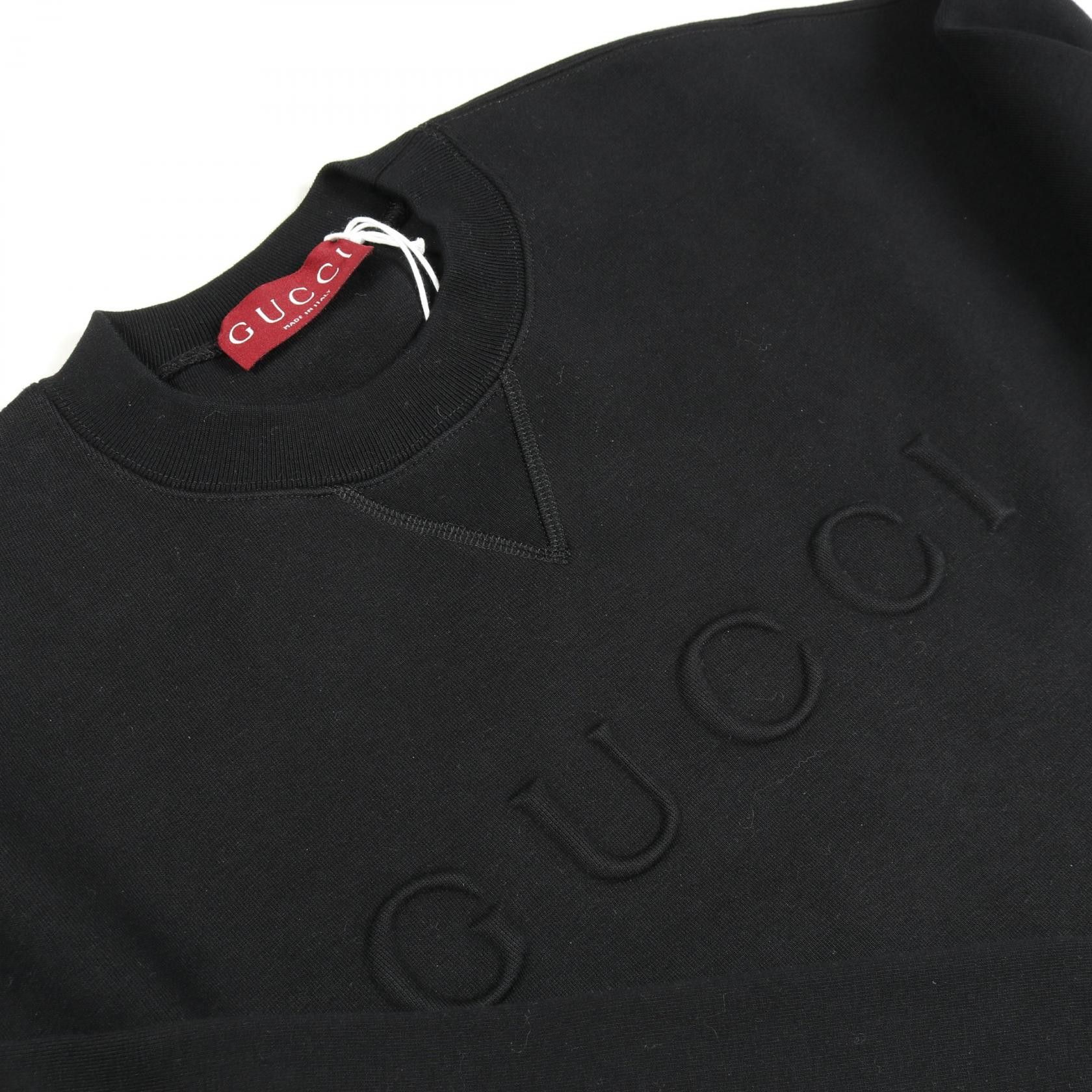 Gucci Gucci Gucci Emboss Logo Cotton Sweatshirt Textile Sweatshirts & Hoodies DUTY FREE for USA Size ONE SIZE - 7 Thumbnail