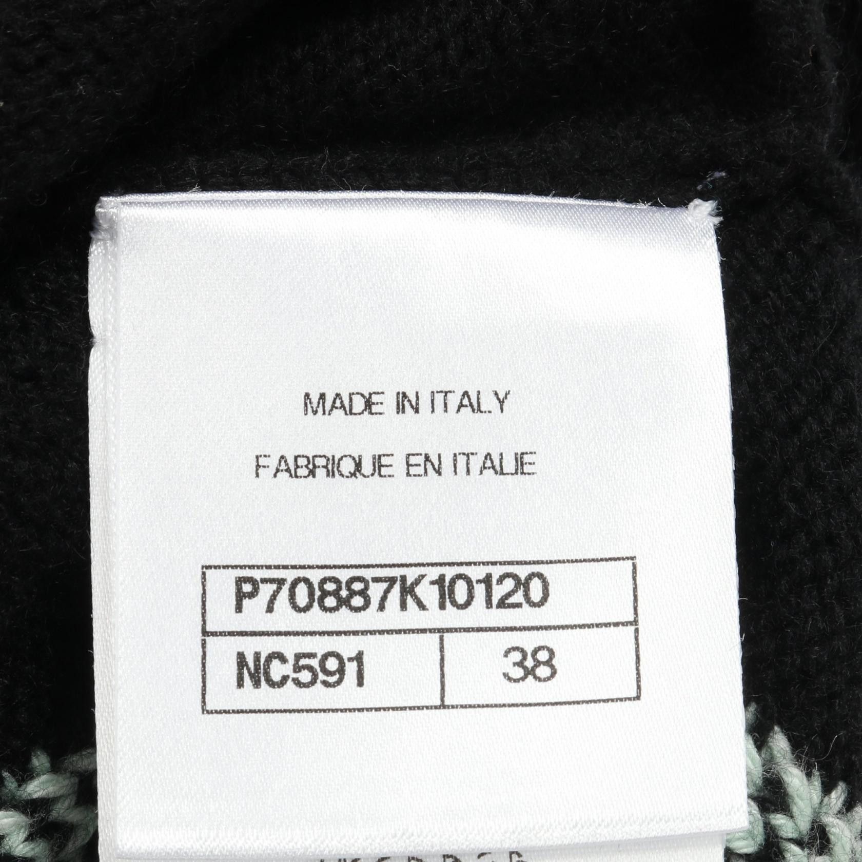 Chanel Chanel Chanel Logo Cashmere Cotton Knit Top Textile Tops P70887K10120 DUTY FREE for USA Size ONE SIZE - 5 Thumbnail