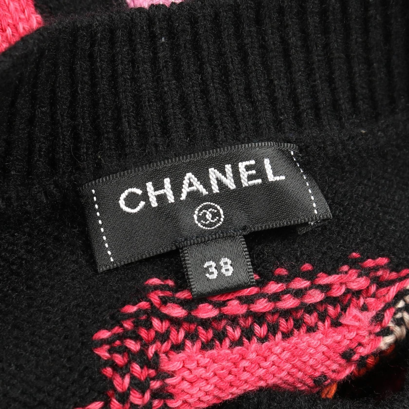 Chanel Chanel Chanel Logo Cashmere Cotton Knit Top Textile Tops P70887K10120 DUTY FREE for USA Size ONE SIZE - 3 Thumbnail