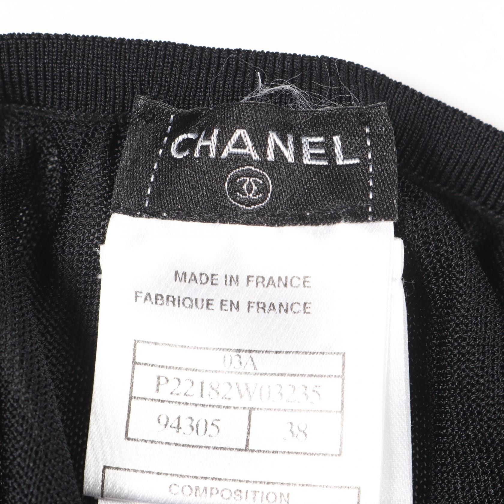 Chanel Chanel Chanel See Through Panel Skirt Textile Skirts P22182W03235 DUTY FREE for USA Size ONE SIZE - 3 Thumbnail