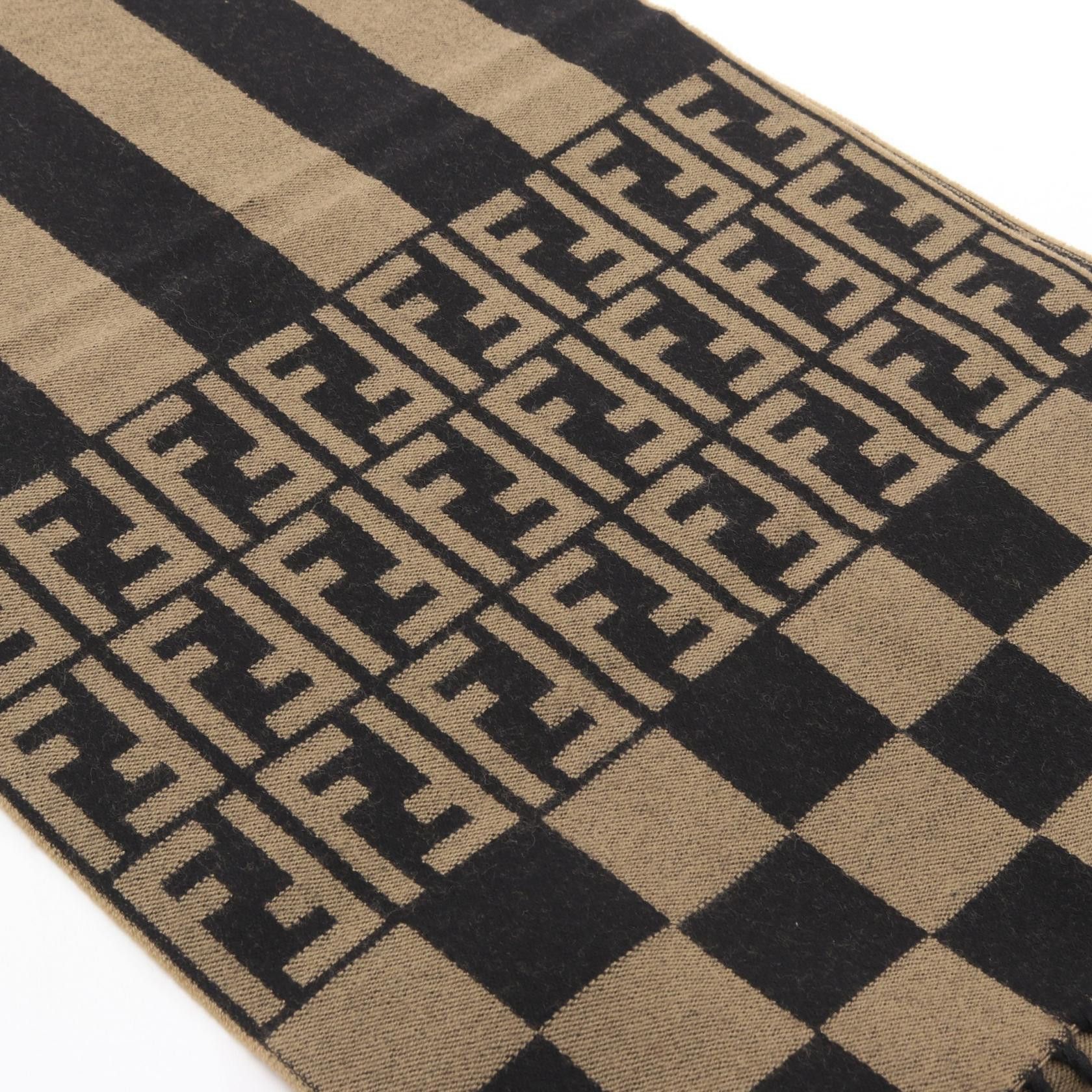 Fendi Fendi FENDI FF Pattern Wool Scarf Textile Scarf DUTY FREE for USA Size ONE SIZE - 2 Thumbnail