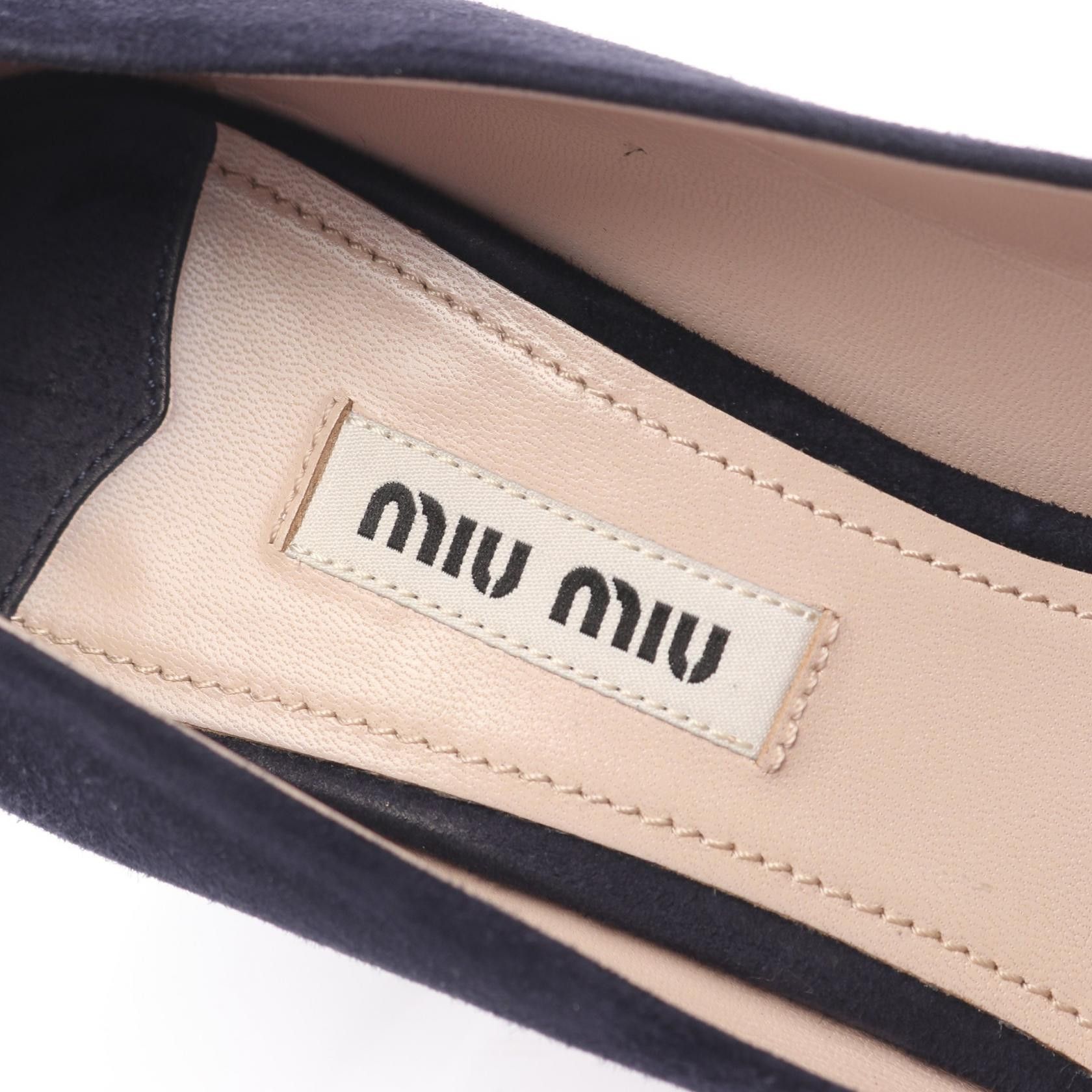 Miu Miu Miu Miu Miu Miu Swarovski Embellished Suede Pumps Leather Shoes DUTY FREE for USA Size ONE SIZE - 5 Thumbnail