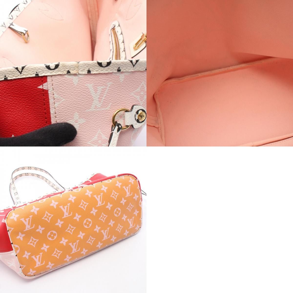 Louis Vuitton Louis Vuitton Louis Vuitton Neverfull MM Monogram Giant Coated Canvas Tote Bag Textile Tote Bag M44567 DUTY FREE for USA Size ONE SIZE - 10 Thumbnail