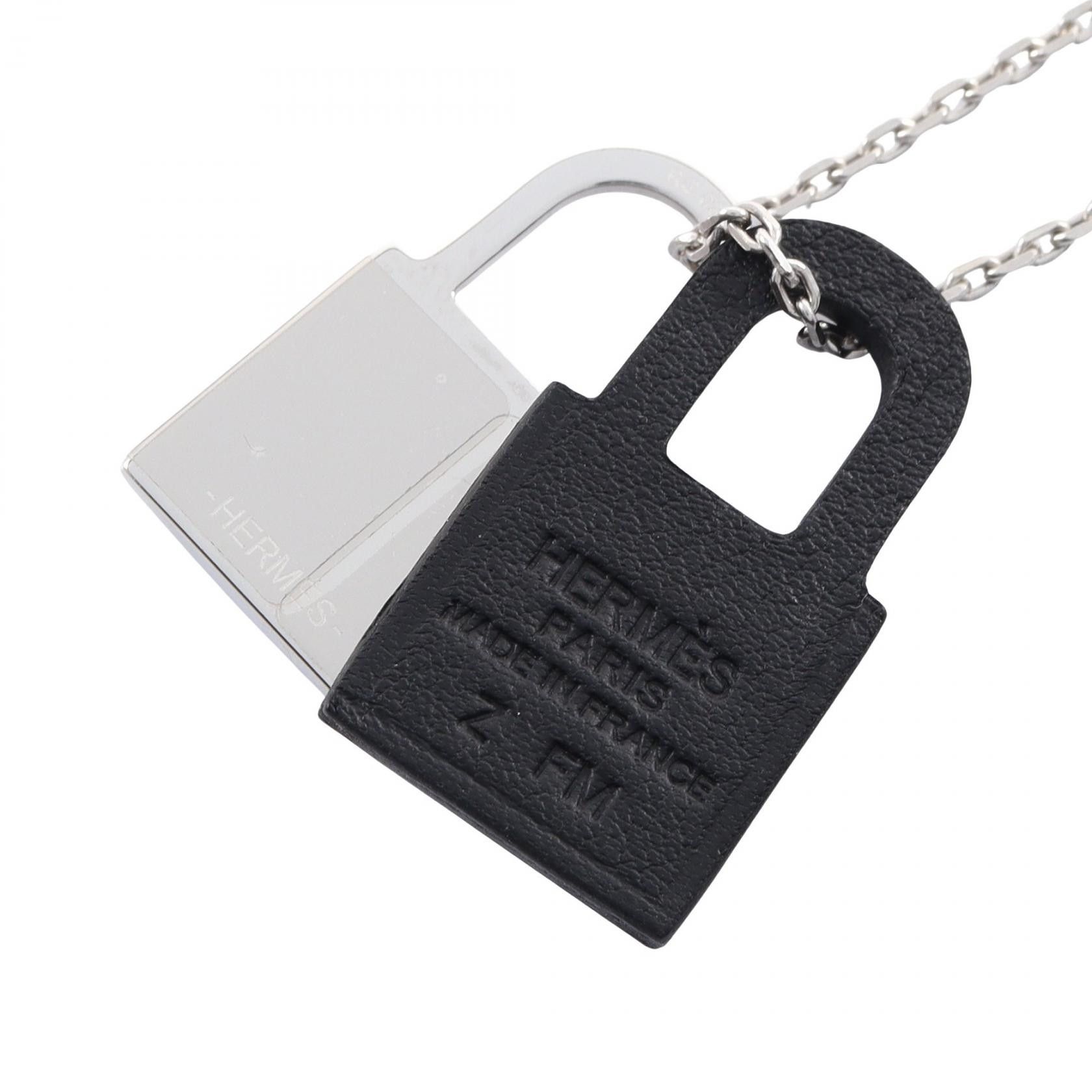 Hermes Hermes Hermes O’Kelly Swift Stainless Steel Necklace Leather Necklace DUTY FREE for USA Size ONE SIZE - 2 Thumbnail