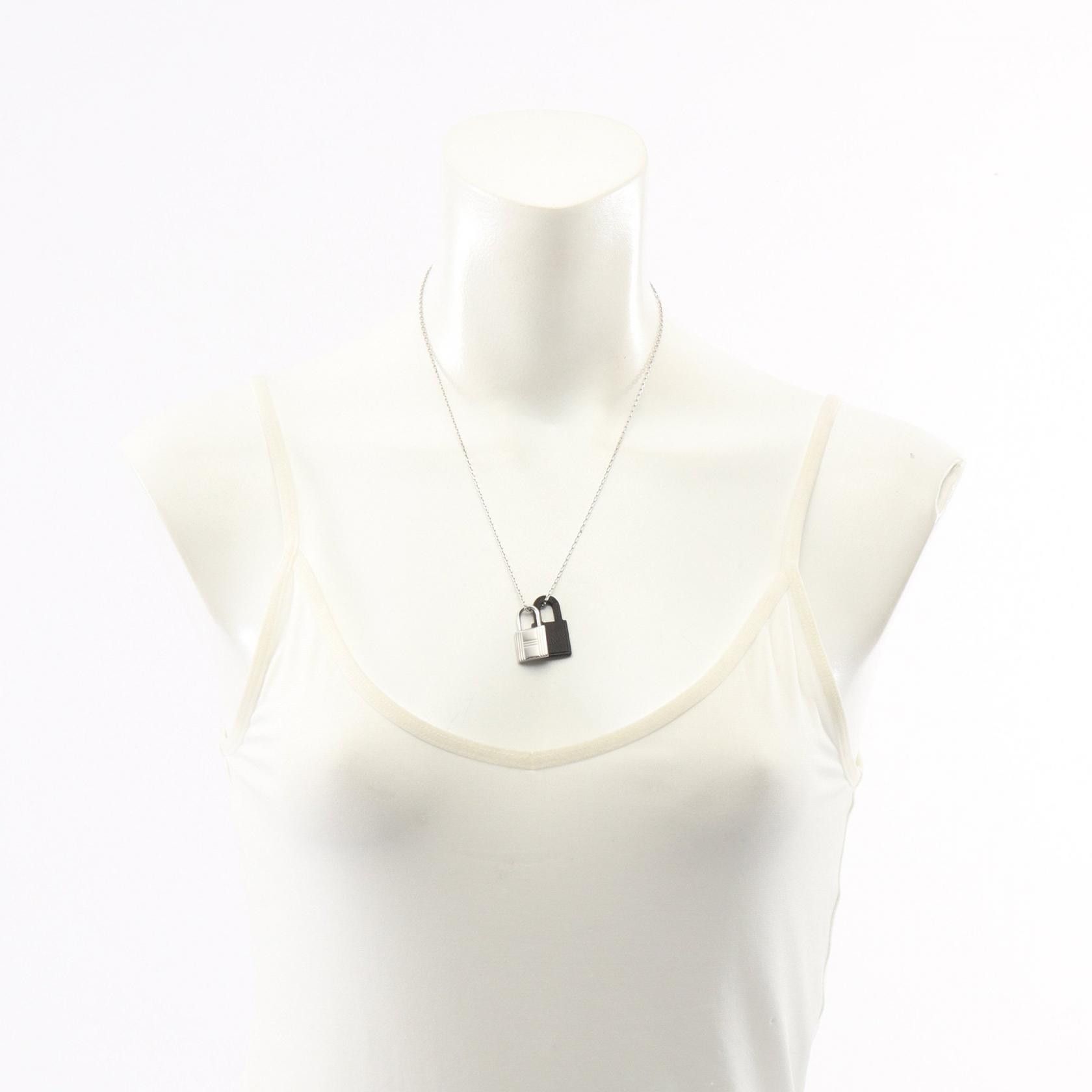 Hermes Hermes Hermes O’Kelly Swift Stainless Steel Necklace Leather Necklace DUTY FREE for USA Size ONE SIZE - 7 Thumbnail