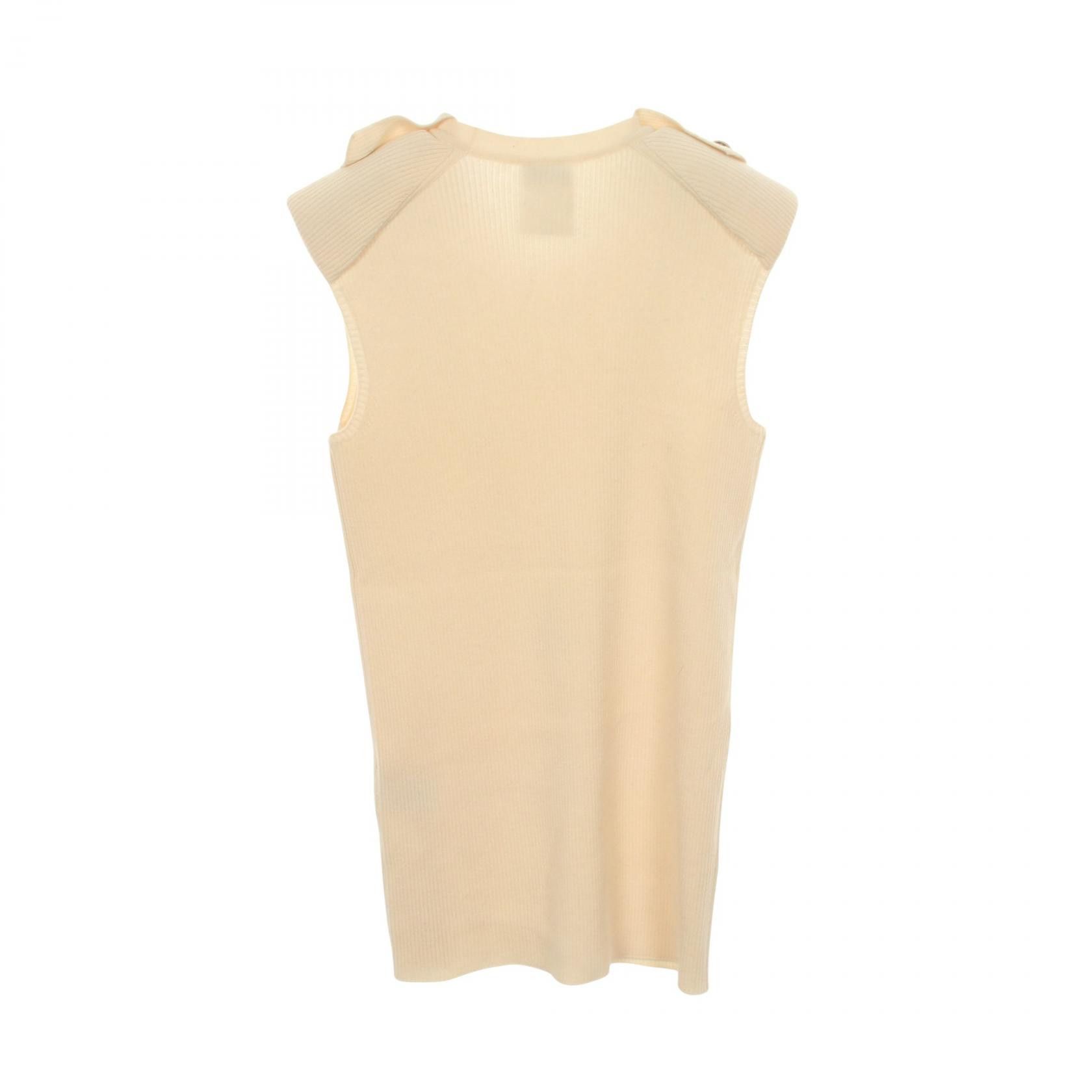 Chanel Chanel Chanel Coco Mark Button Cashmere Vest Textile Tops P36517K02275 DUTY FREE for USA Size ONE SIZE - 2 Thumbnail