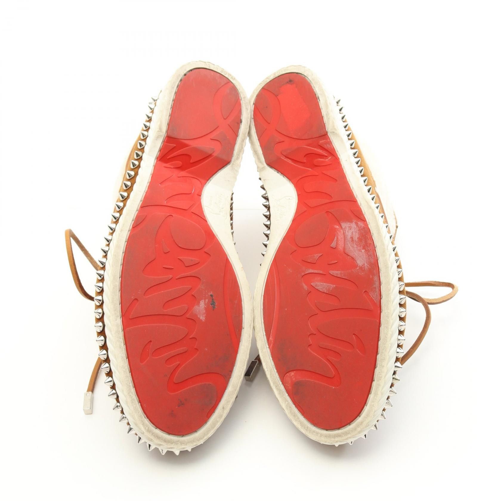 Christian Louboutin Christian Louboutin Christian Louboutin TORONT FLAT Suede Shearling Boots Leather Shoes DUTY FREE for USA Size ONE SIZE - 4 Thumbnail
