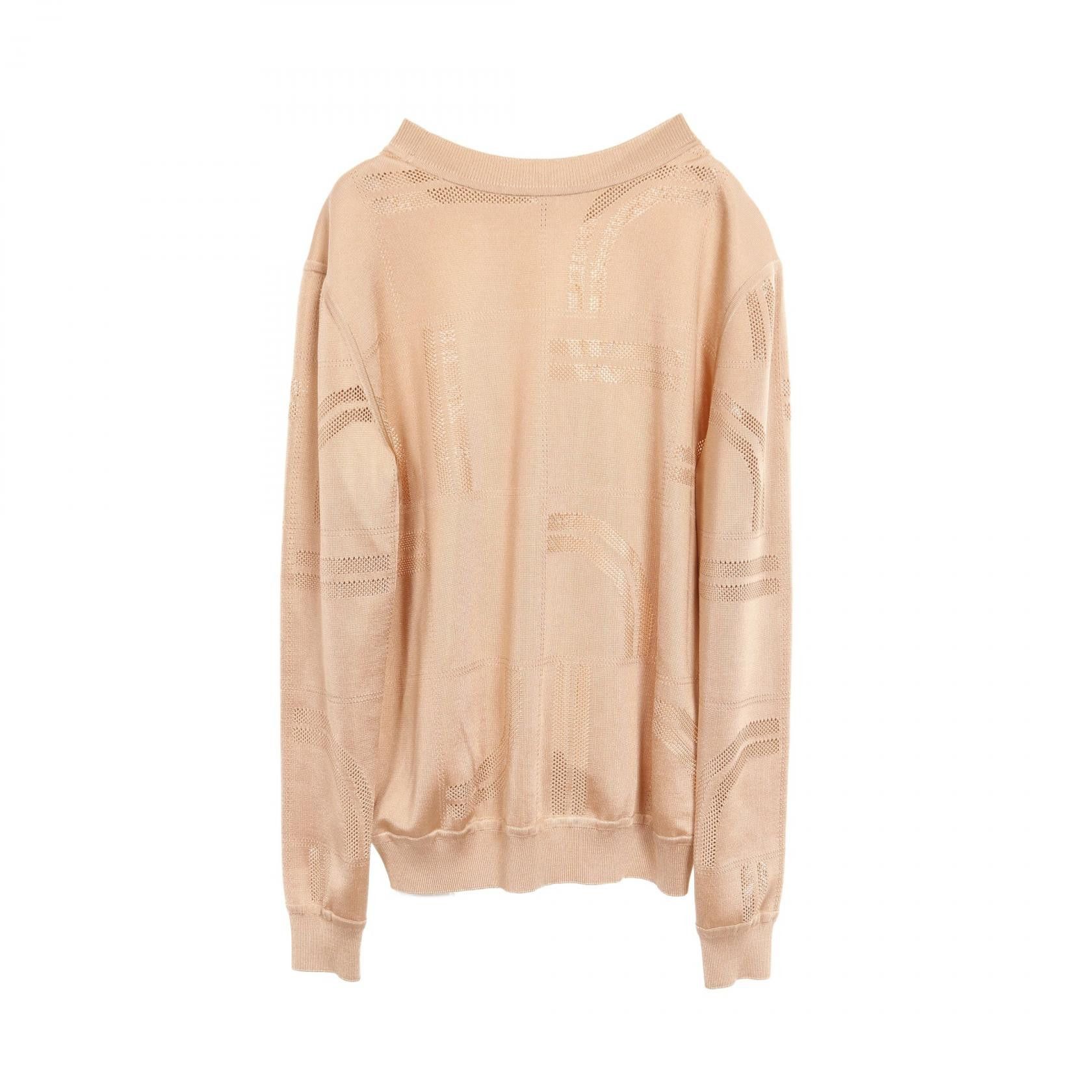 Hermes Hermes Hermes En Desordre Finesse Twillene Silk Knit Top Textile Tops DUTY FREE for USA Size ONE SIZE - 2 Thumbnail