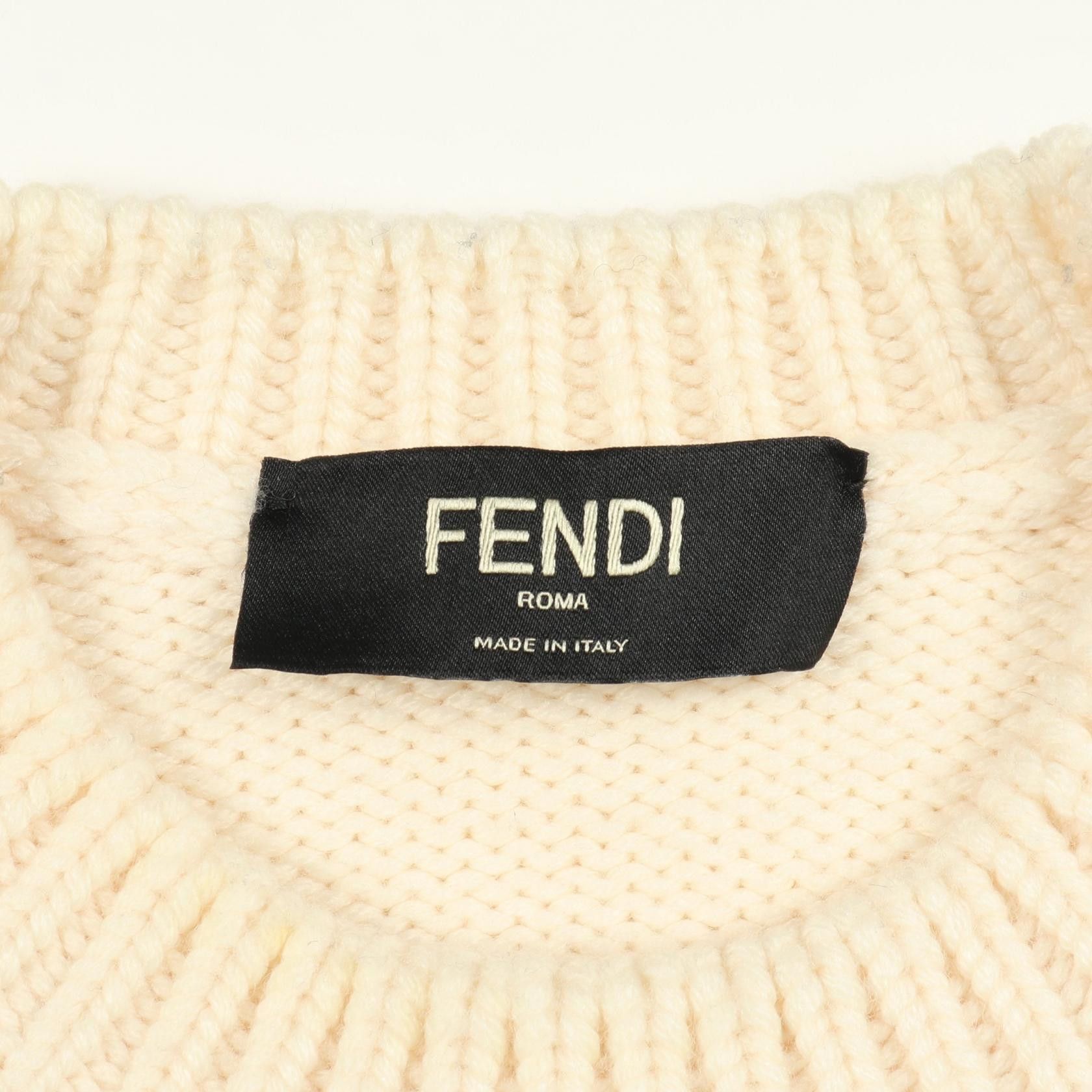 Fendi Fendi Fendi Wool Knit Top Textile Tops DUTY FREE for USA Size ONE SIZE - 3 Thumbnail