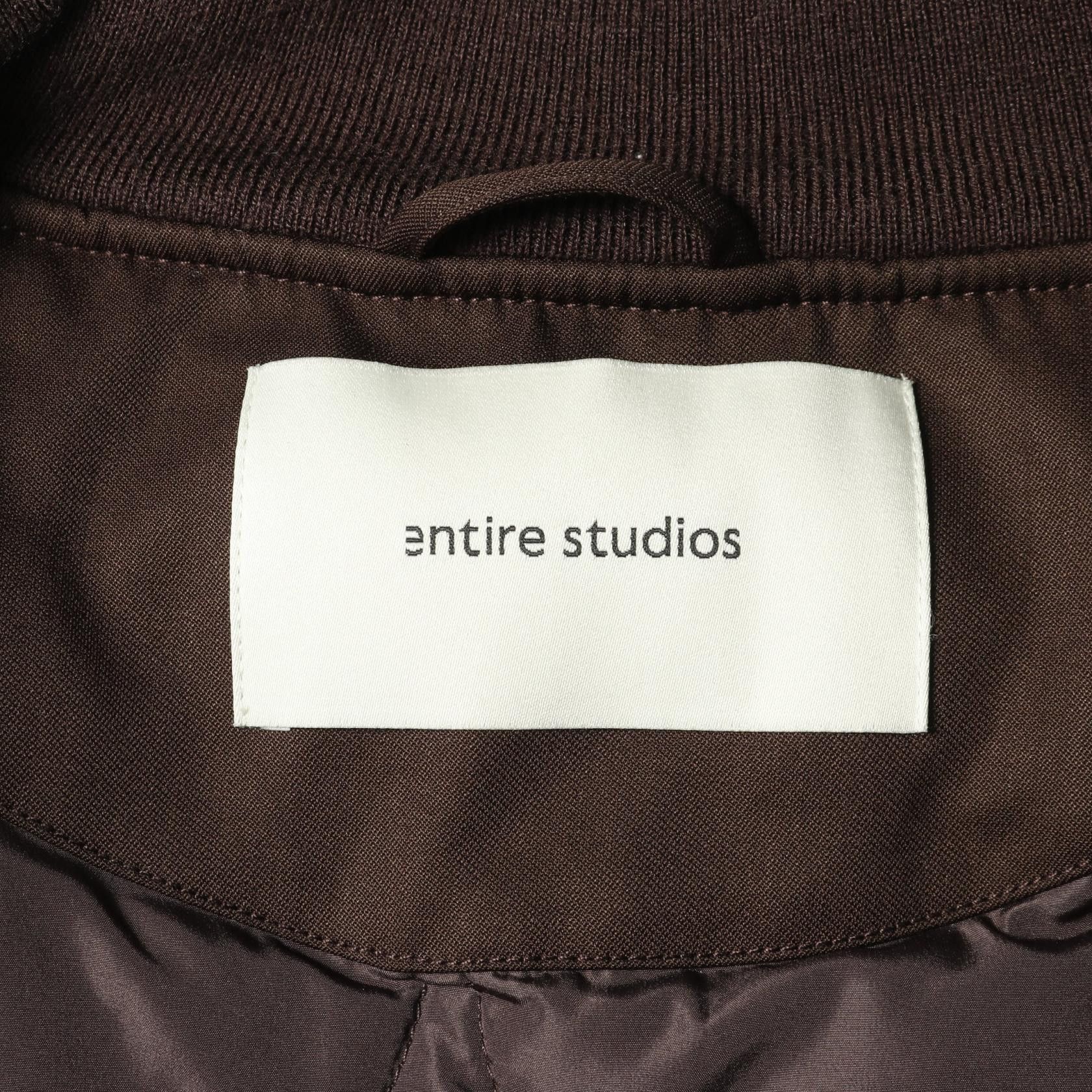 Other Other ENTIRE STUDIOS CROPPED BROAD BOMBER SUITING Wool Jacket Textile Outerwear DUTY FREE for USA Size ONE SIZE - 3 Thumbnail