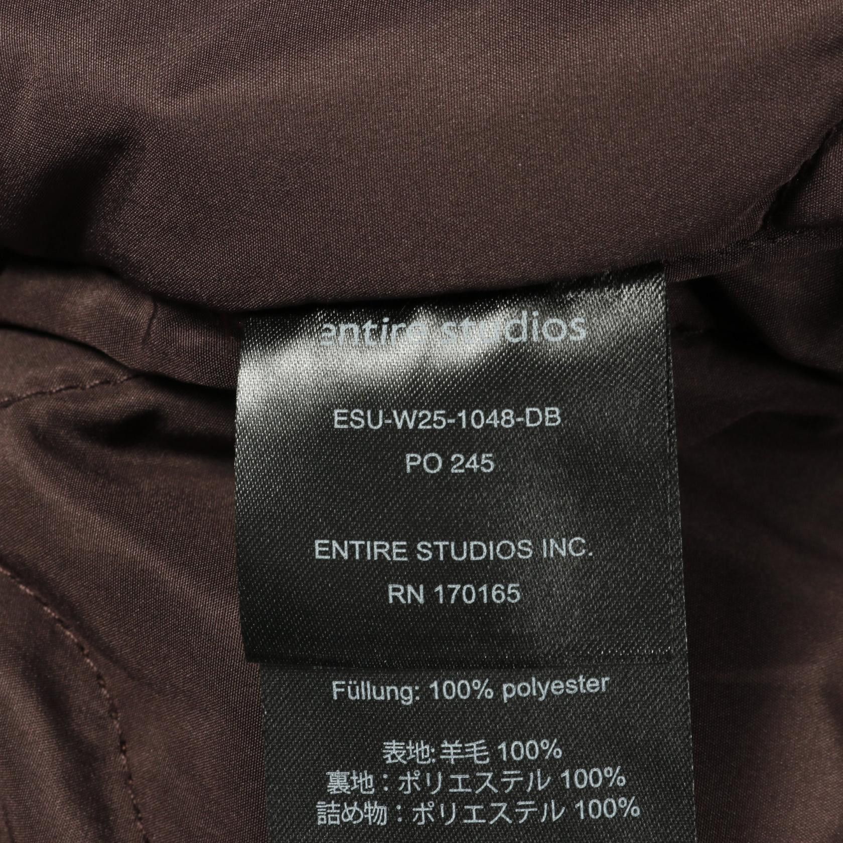 Other Other ENTIRE STUDIOS CROPPED BROAD BOMBER SUITING Wool Jacket Textile Outerwear DUTY FREE for USA Size ONE SIZE - 4 Thumbnail