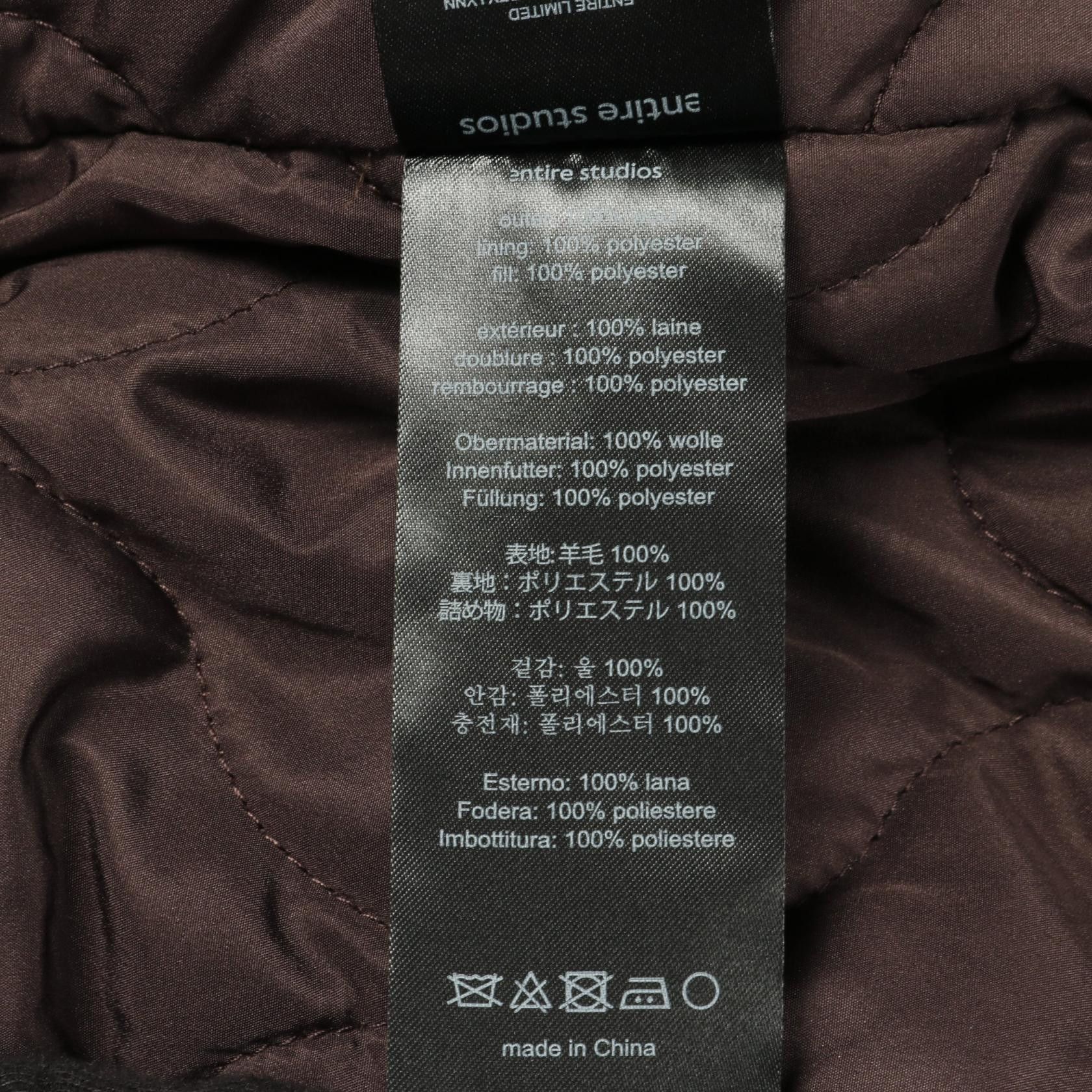 Other Other ENTIRE STUDIOS CROPPED BROAD BOMBER SUITING Wool Jacket Textile Outerwear DUTY FREE for USA Size ONE SIZE - 5 Thumbnail
