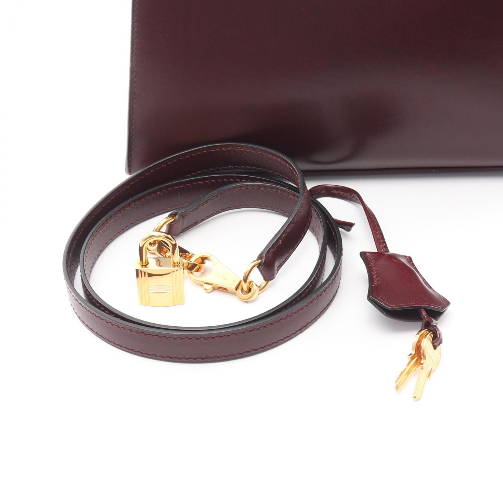 Hermes Hermes Hermes Kelly25 Box Calf Leather Handbag L DUTY FREE for USA Size ONE SIZE - 6 Thumbnail