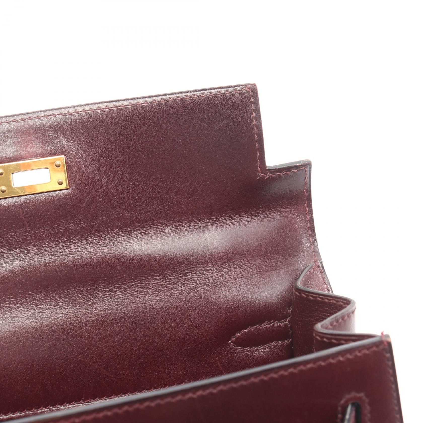 Hermes Hermes Hermes Kelly25 Box Calf Leather Handbag L DUTY FREE for USA Size ONE SIZE - 9 Thumbnail