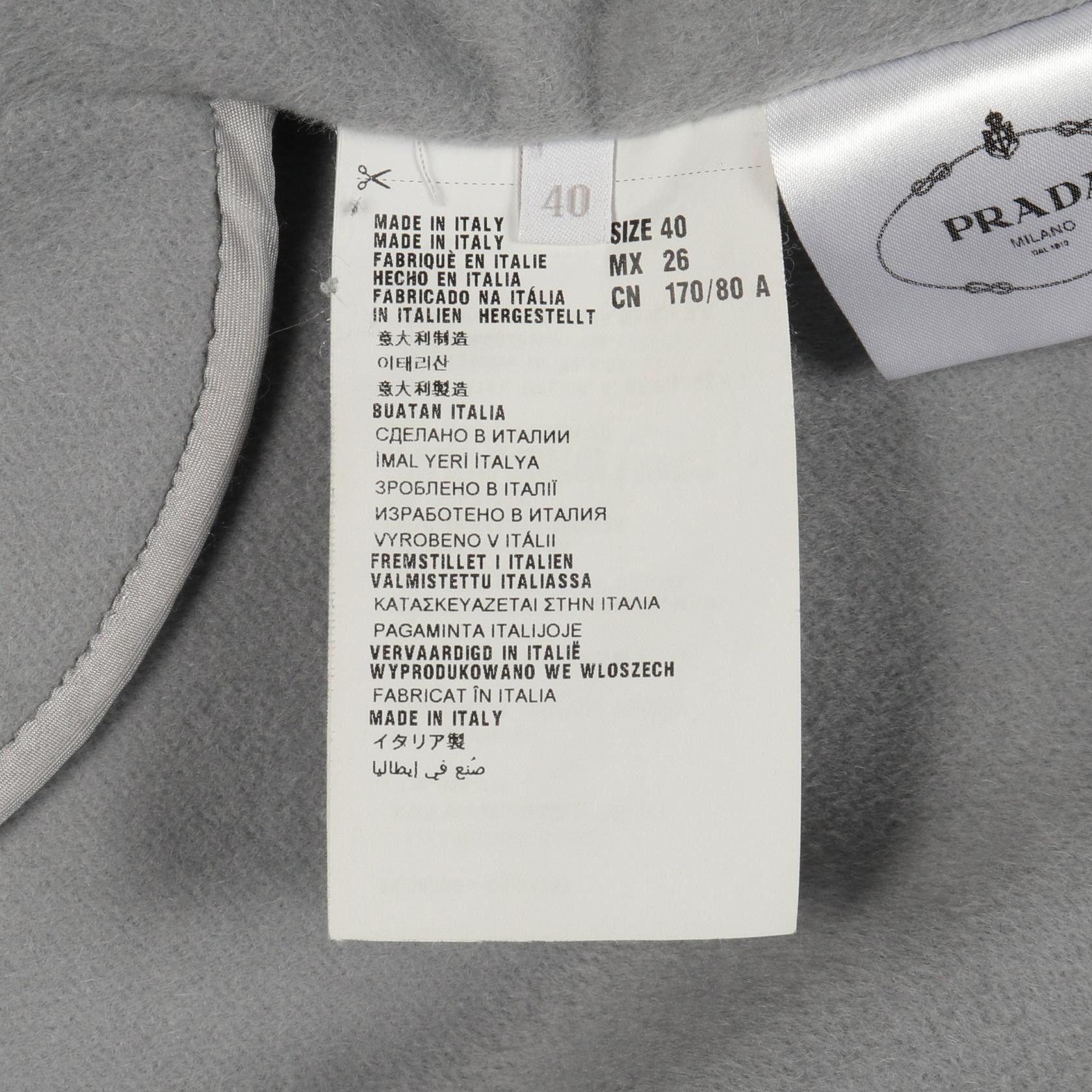 Prada Prada Prada Wool Angora Coat Textile Outerwear DUTY FREE for USA Size ONE SIZE - 6 Thumbnail