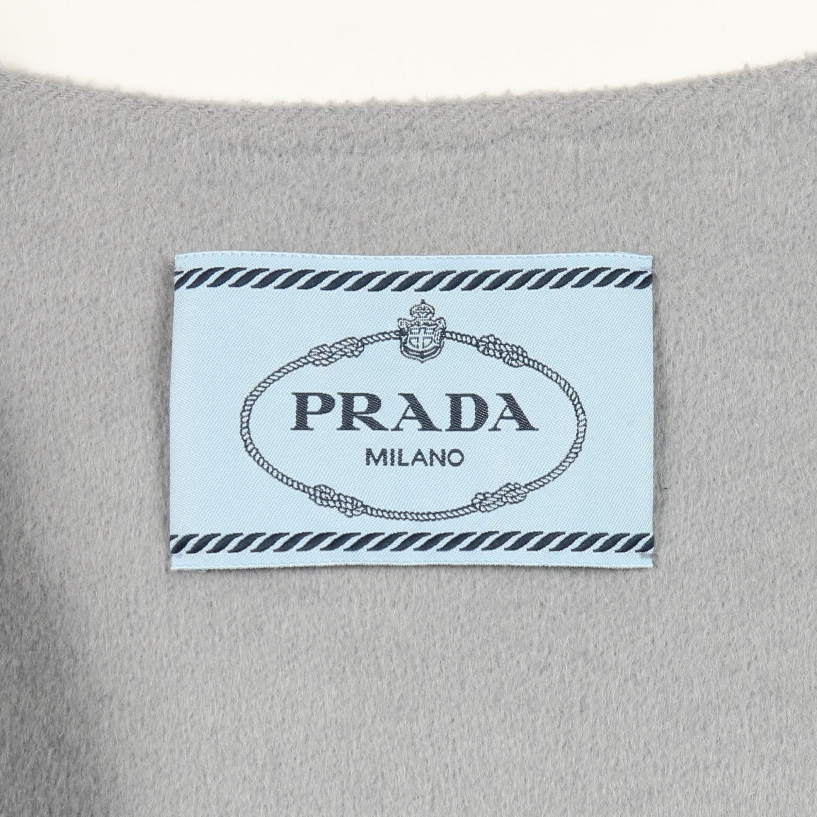 Prada Prada Prada Wool Angora Coat Textile Outerwear DUTY FREE for USA Size ONE SIZE - 3 Thumbnail