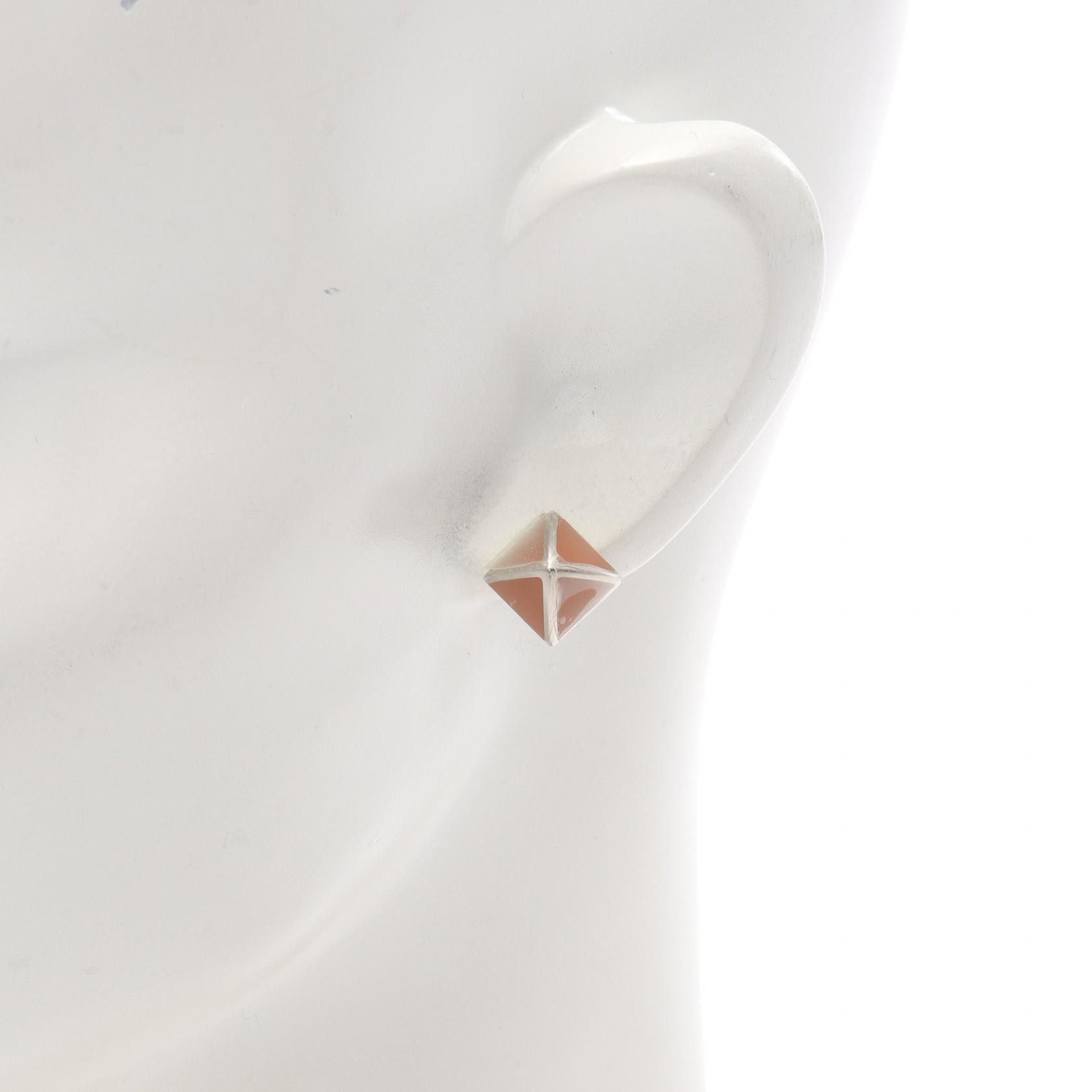 Hermes Hermes Hermes Medor Gaine PM Stainless Steel Leather Earrings Leather Earrings DUTY FREE for USA Size ONE SIZE - 5 Thumbnail
