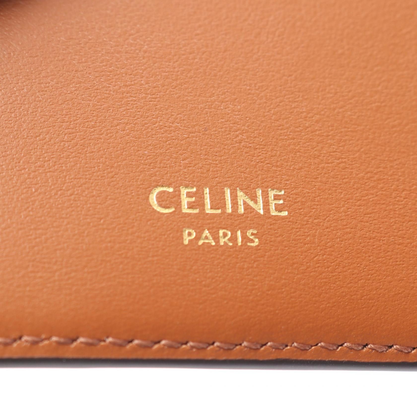 Celine Celine Celine Triomphe PVC Card Case Plastic / Synthetic Card Case 4M3432AK1.04BT DUTY FREE for USA Size ONE SIZE - 4 Thumbnail