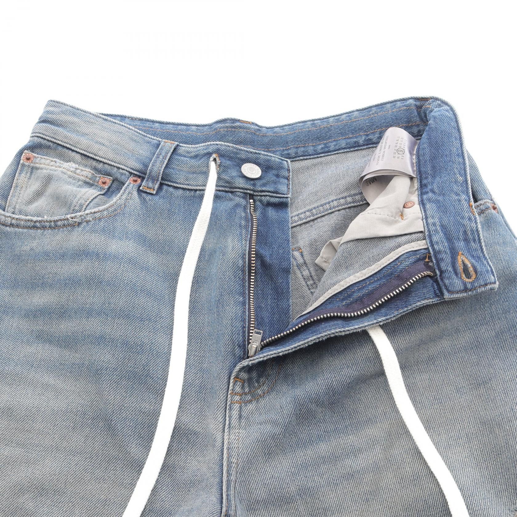 Maison Margiela MM6 Maison Margiela MM6 Denim Drawstring Pants Textile Jeans DUTY FREE for USA Size ONE SIZE - 5 Thumbnail