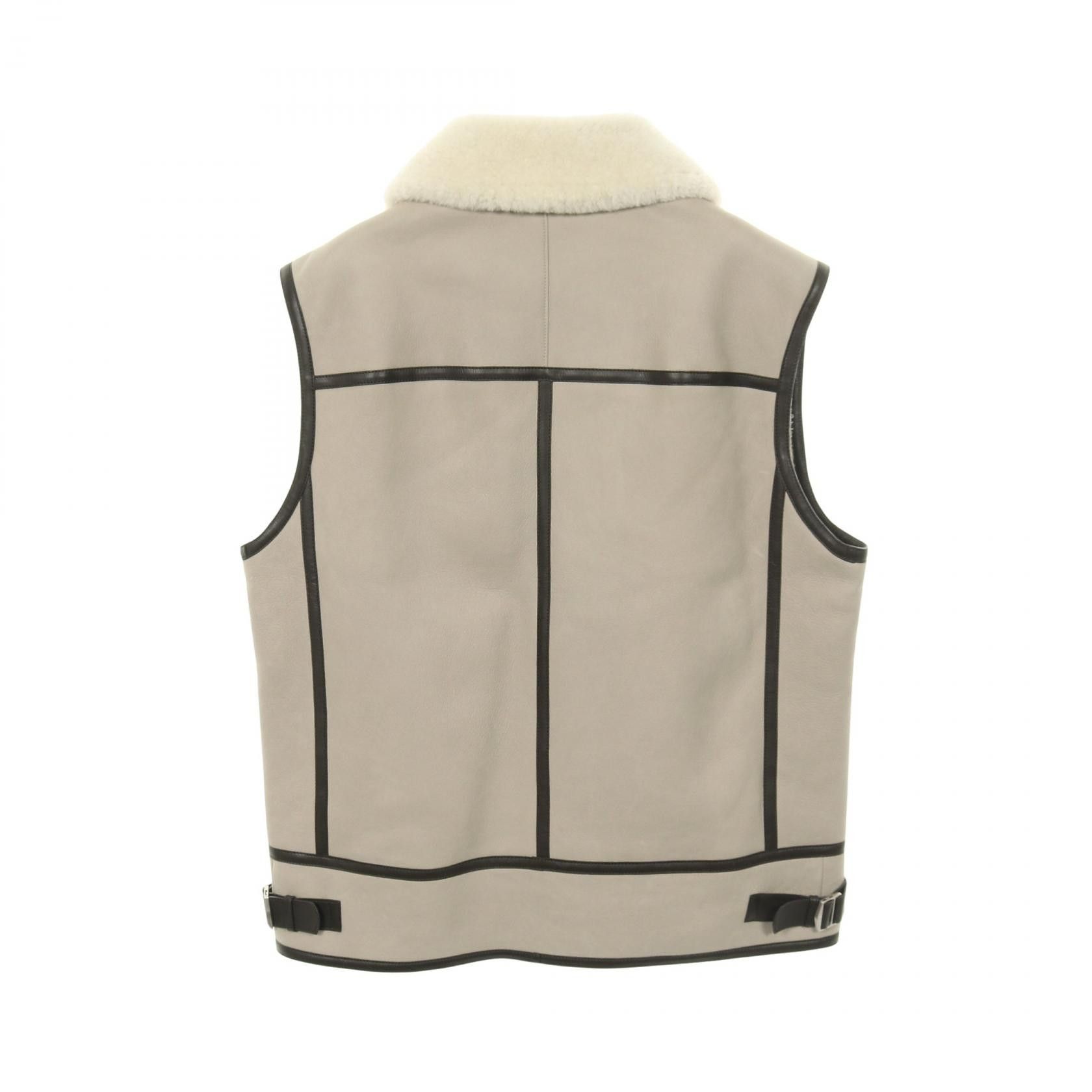 Hermes Hermes Hermes Shearling Leather Vest Leather Tops DUTY FREE for USA Size ONE SIZE - 2 Thumbnail