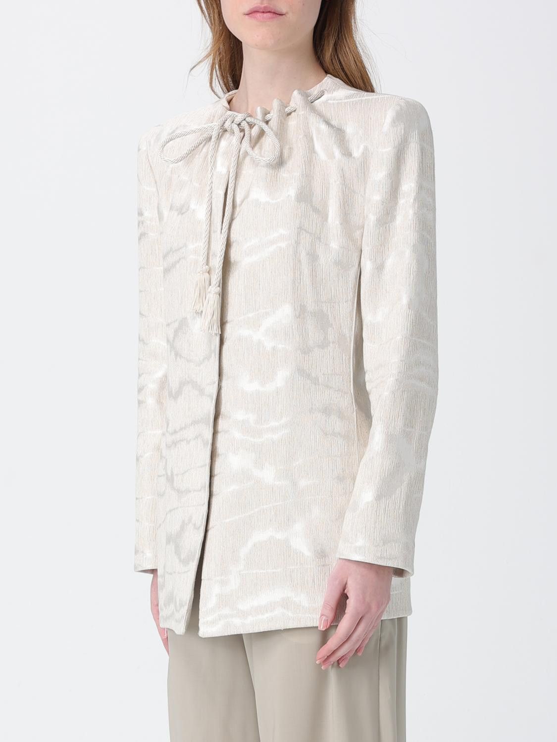 Giorgio Armani Giorgio Armani Jacket Woman Natural Size M / US 6-8 / IT 42-44 - 4 Thumbnail