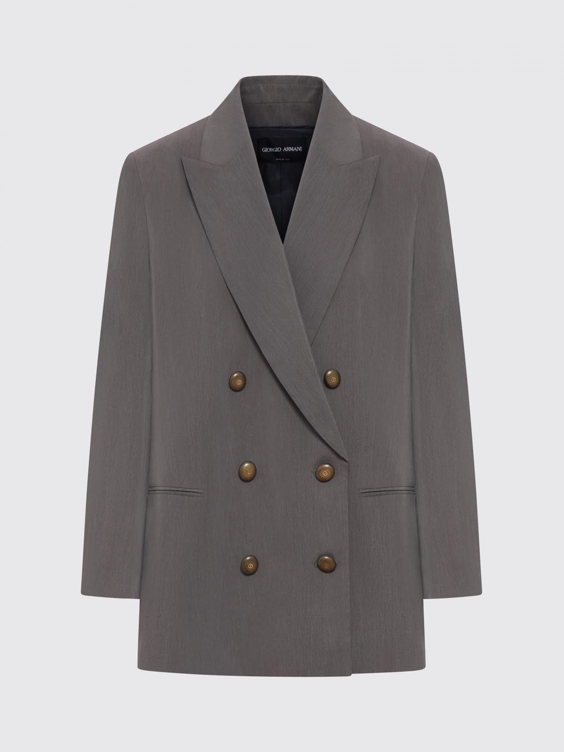 Giorgio Armani Giorgio Armani Jacket Woman Grey Size S / US 4 / IT 40 - 2 Thumbnail