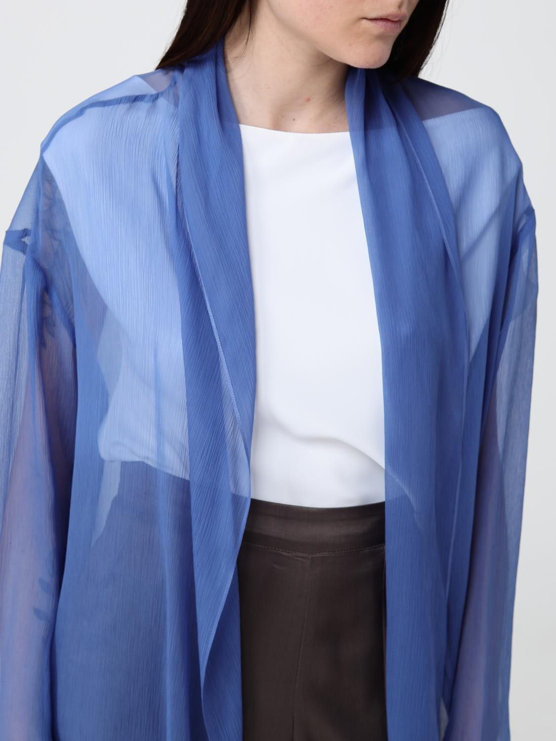 Giorgio Armani Giorgio Armani Jacket Woman Blue Size M / US 6-8 / IT 42-44 - 4 Thumbnail