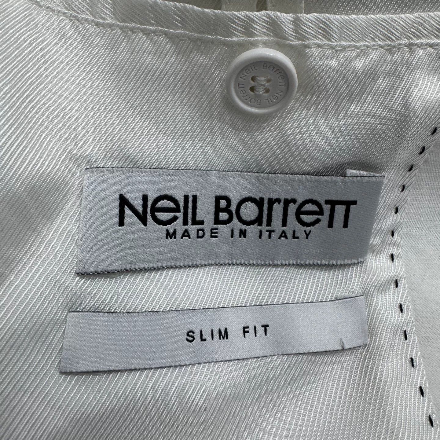 Neil Barrett Neil Barrett Slim Fit Cotton Linen Blazer 34R Size 34R - 3 Thumbnail