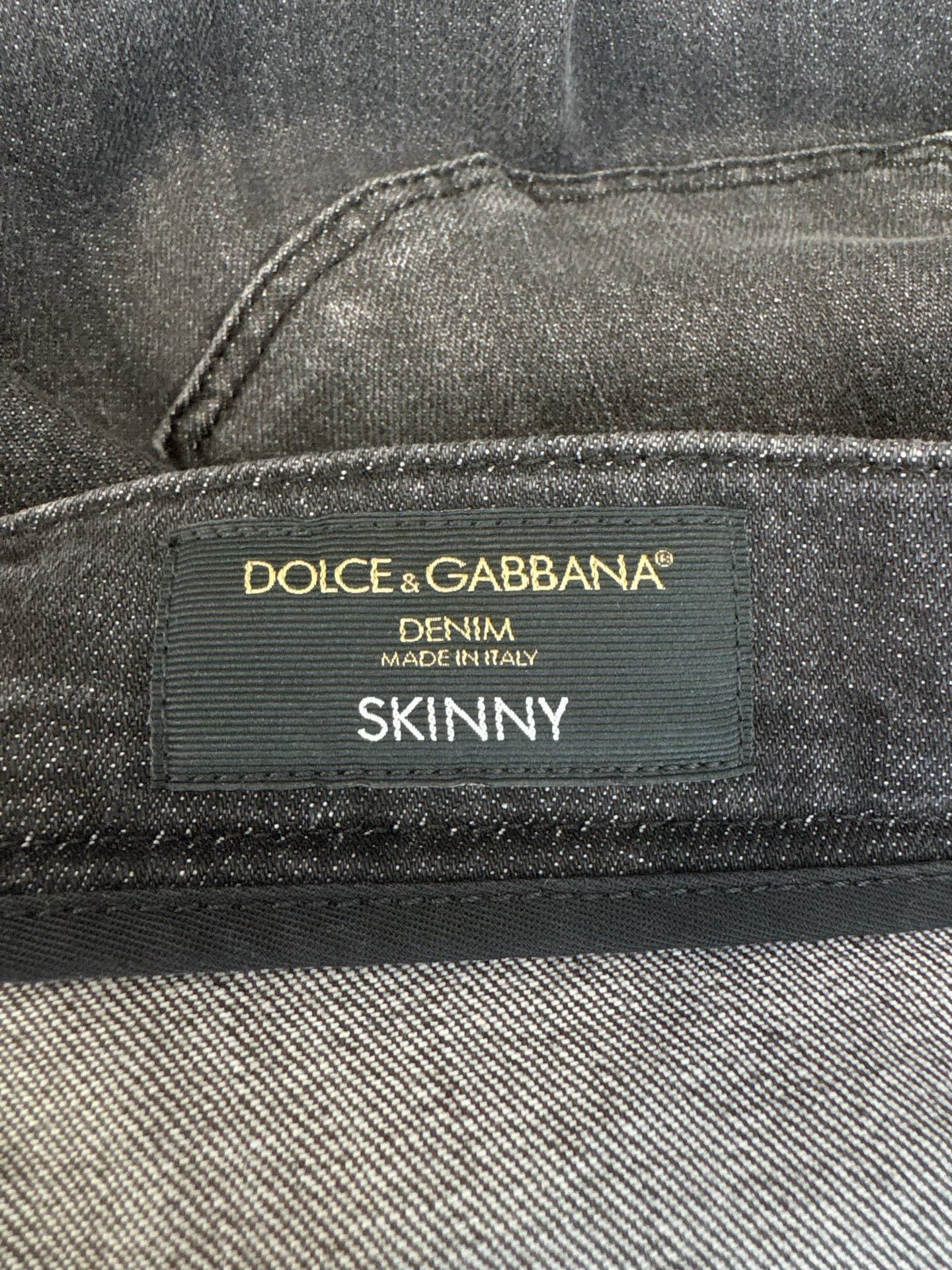 Dolce & Gabbana Dolce & Gabbana Metal Logo Skinny Jeans 56 Size US 40 / EU 56 - 6 Thumbnail