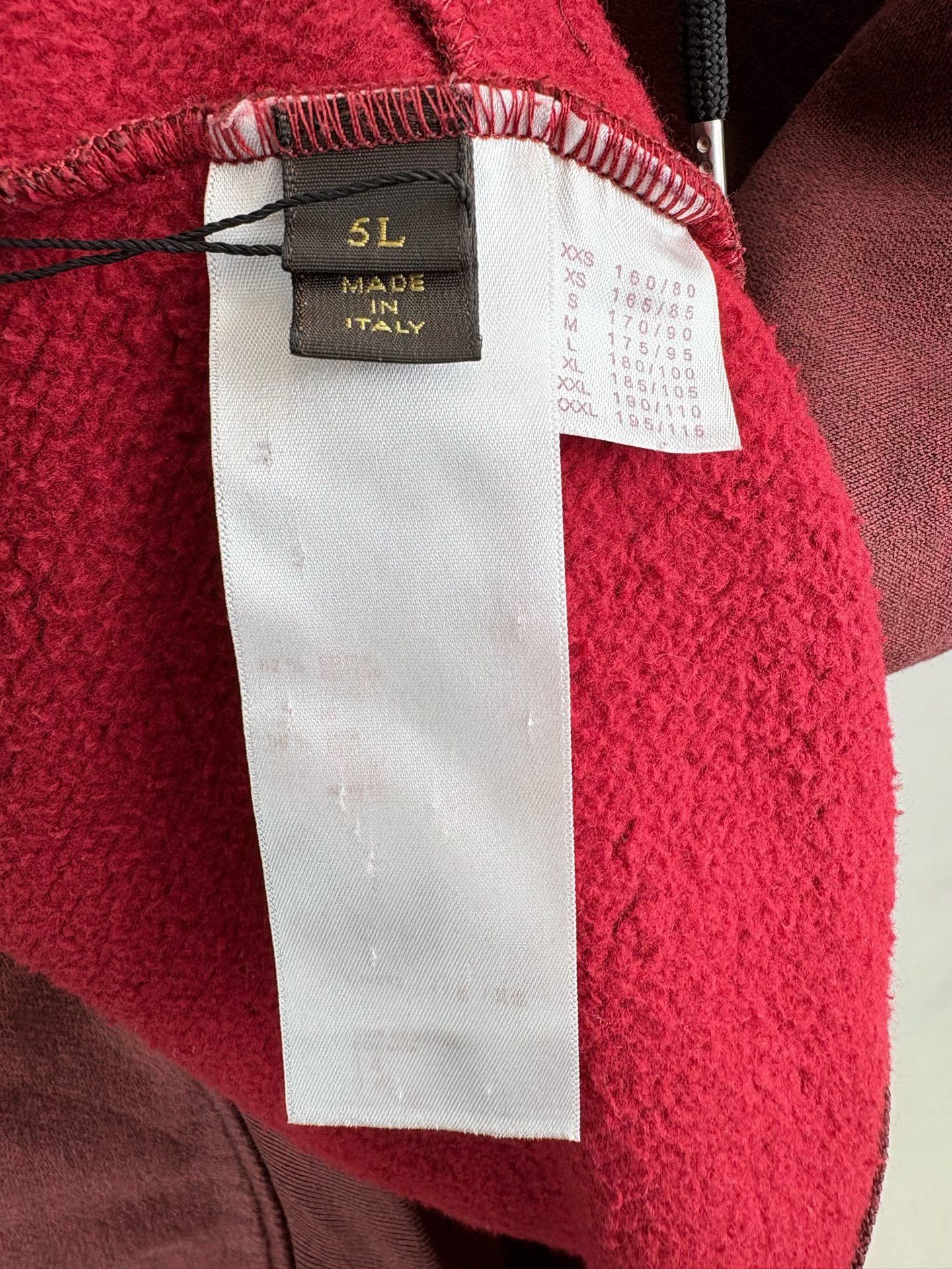 Louis Vuitton Louis Vuitton Burgundy Zip Hoodie Size 5L Size US XXL / EU 58 / 5 - 6 Thumbnail